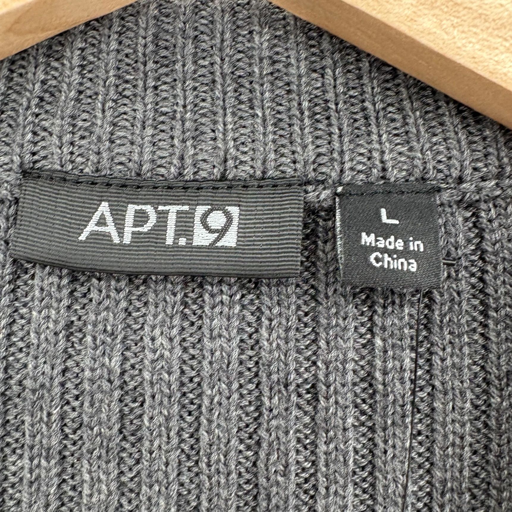 Apt. 9 APt.9 Sweater Mens L Gray Cotton Wool Cashmere 1/4 Zip Mock Neck Pockets NWT Size US L / EU 52-54 / 3 - 4 Thumbnail