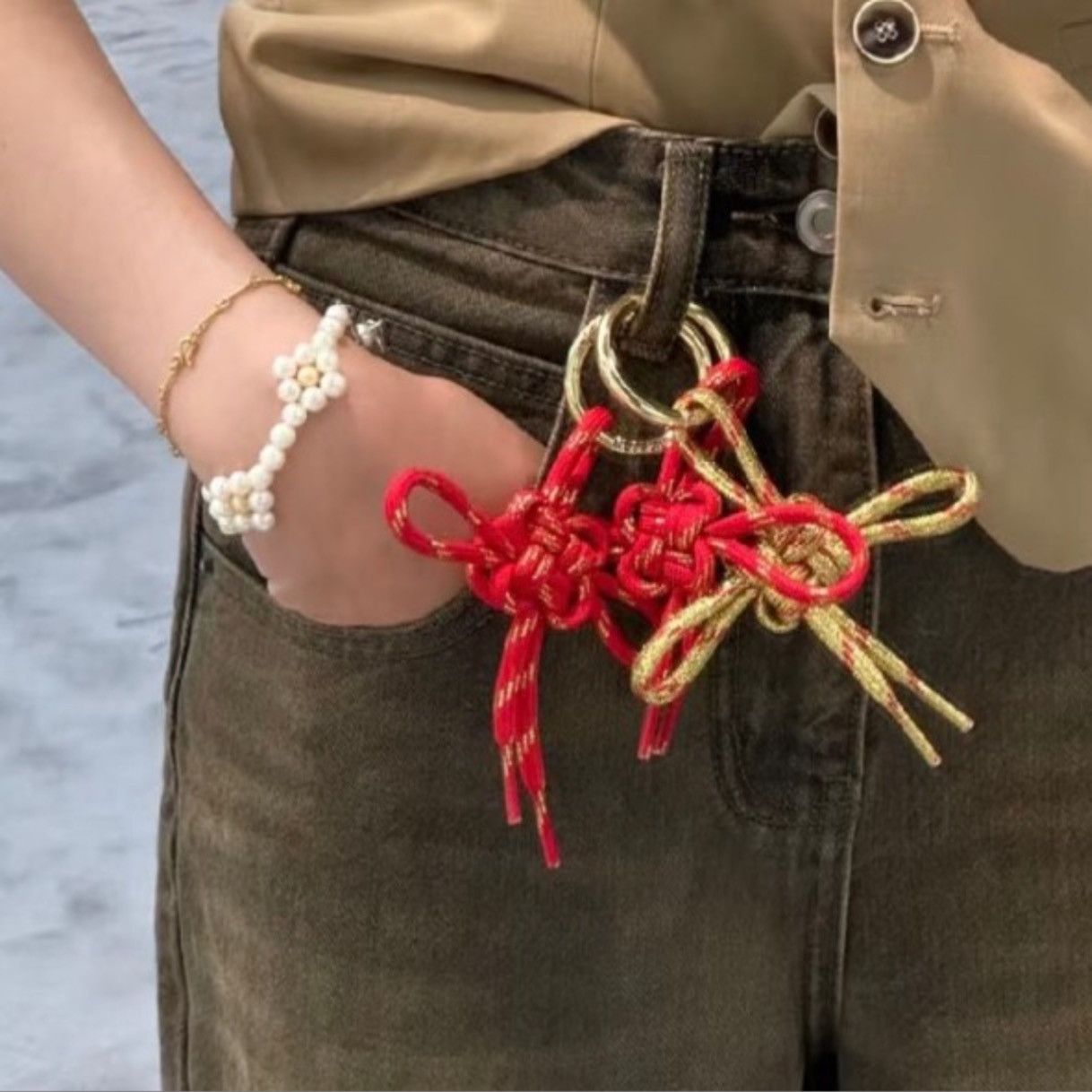 Balenciaga Balenciaga Chinese knot keychain Size ONE SIZE - 4 Thumbnail