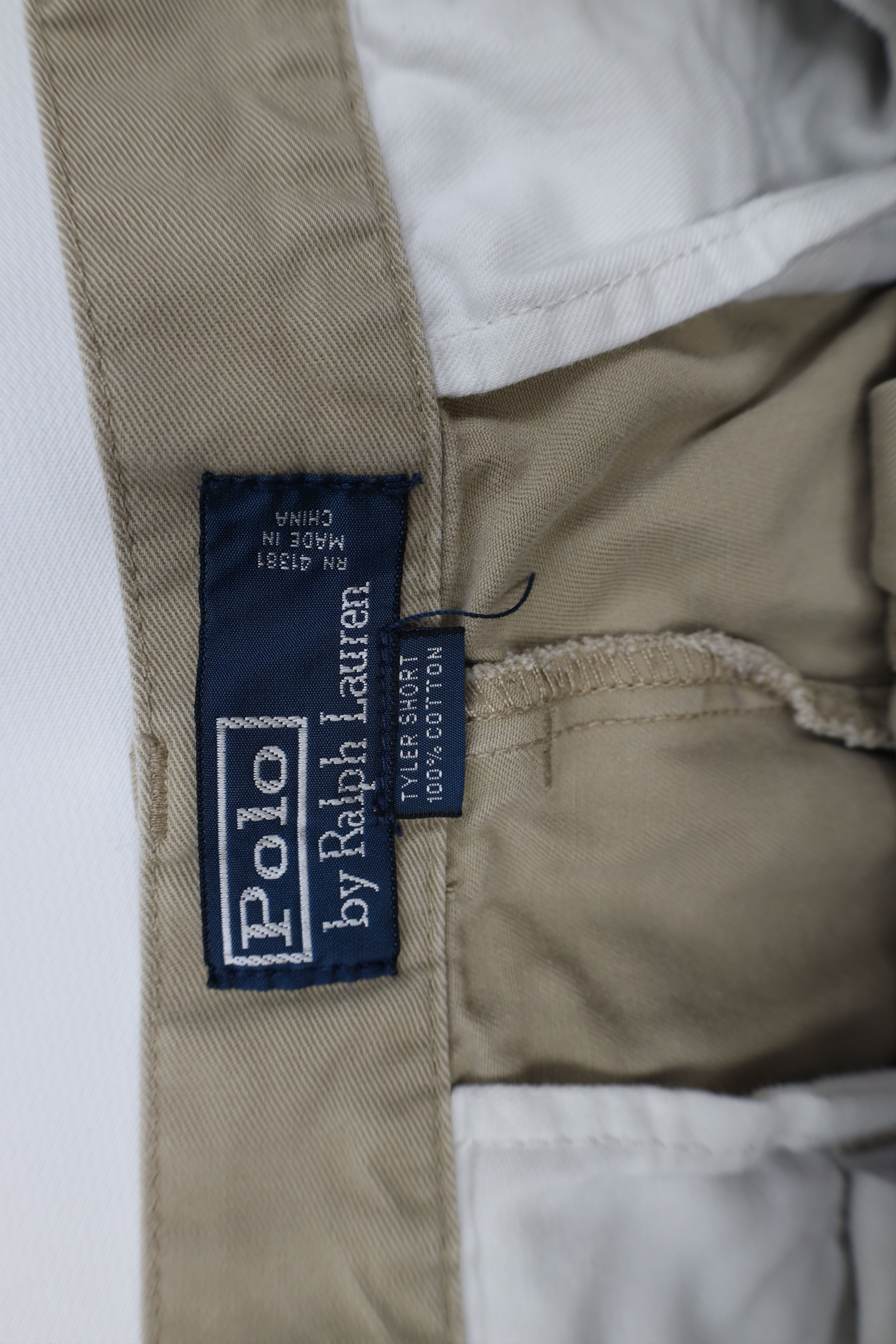 Ralph Lauren Vintage 90s Ralph Lauren Above Knee Chino Shorts Beige Size US 36 / EU 52 - 6 Thumbnail