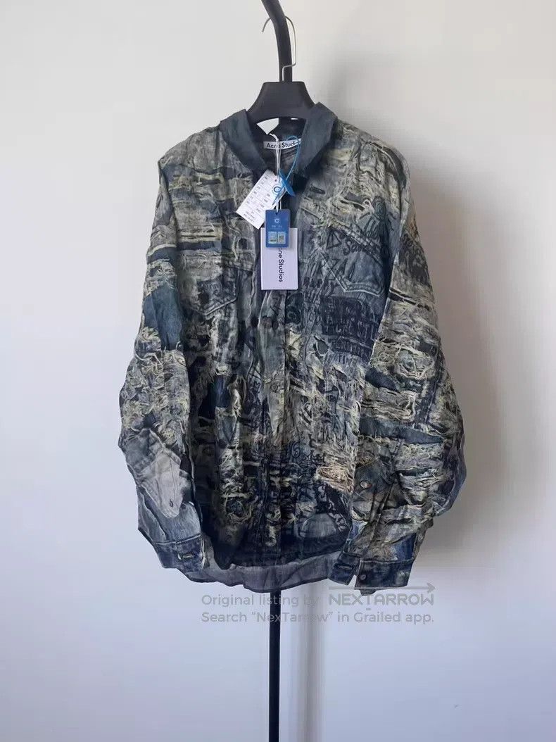 Acne Studios Acne Studios Loose Illusion Effect Distressed Denim Fabric Size US M / EU 48-50 / 2 - 1 Thumbnail