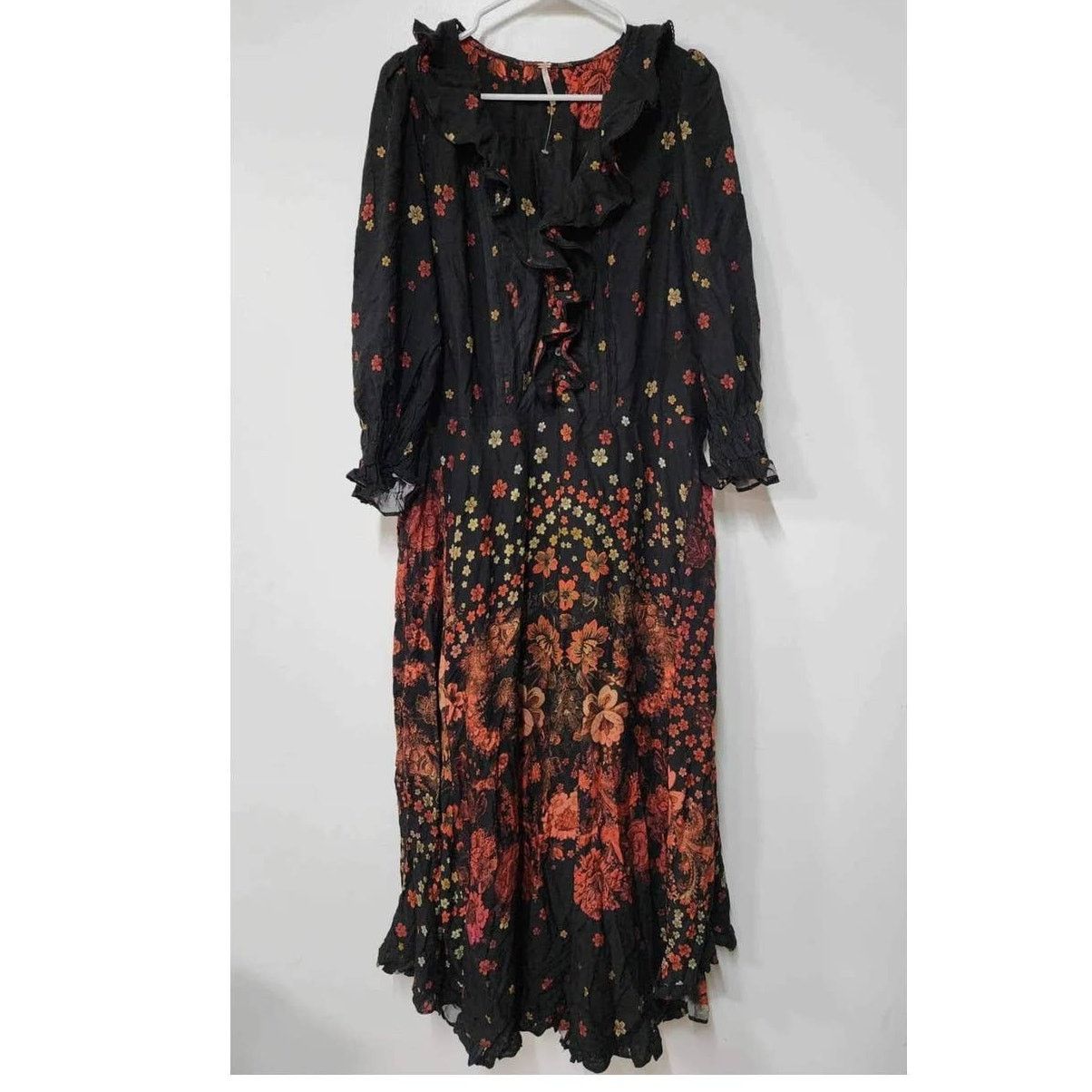 New Free People Talsey Floral Maxi Dress $198 X-SMALL