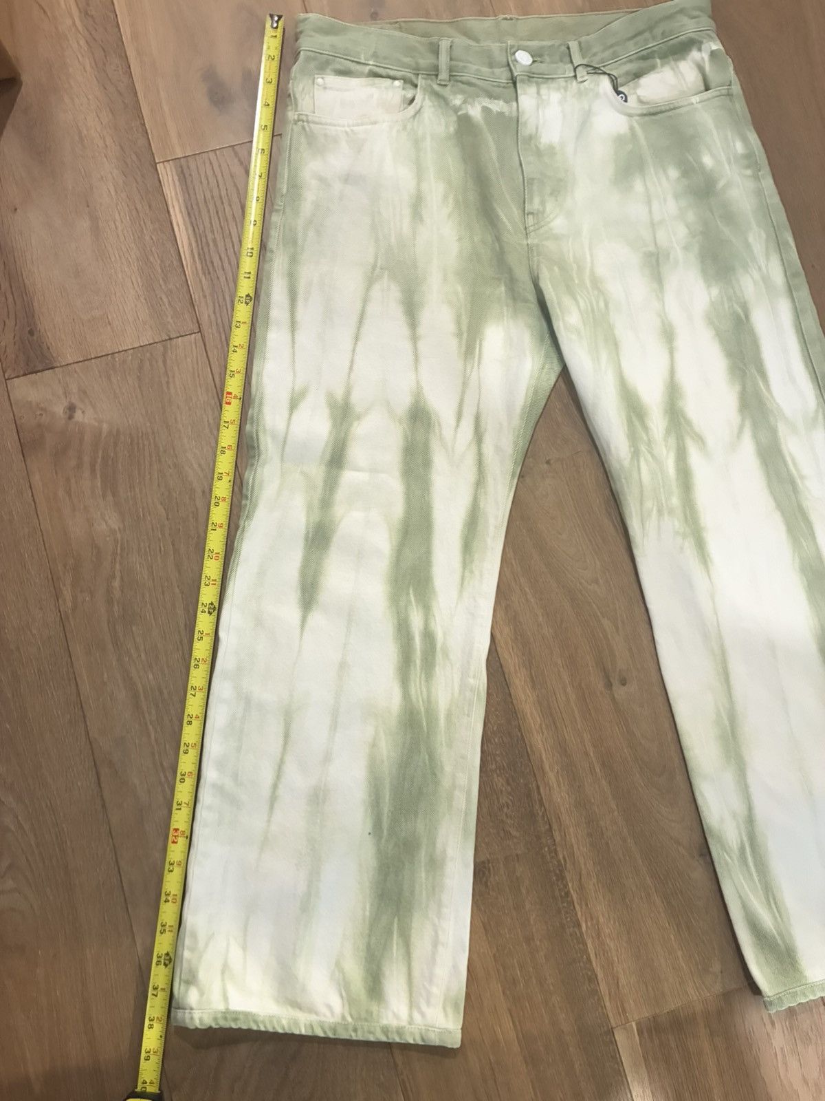 Louis Vuitton Louis Vuitton Virgil Abloh Sage & White Tie-Dye Denim jeans Size US 32 / EU 48 - 10 Thumbnail