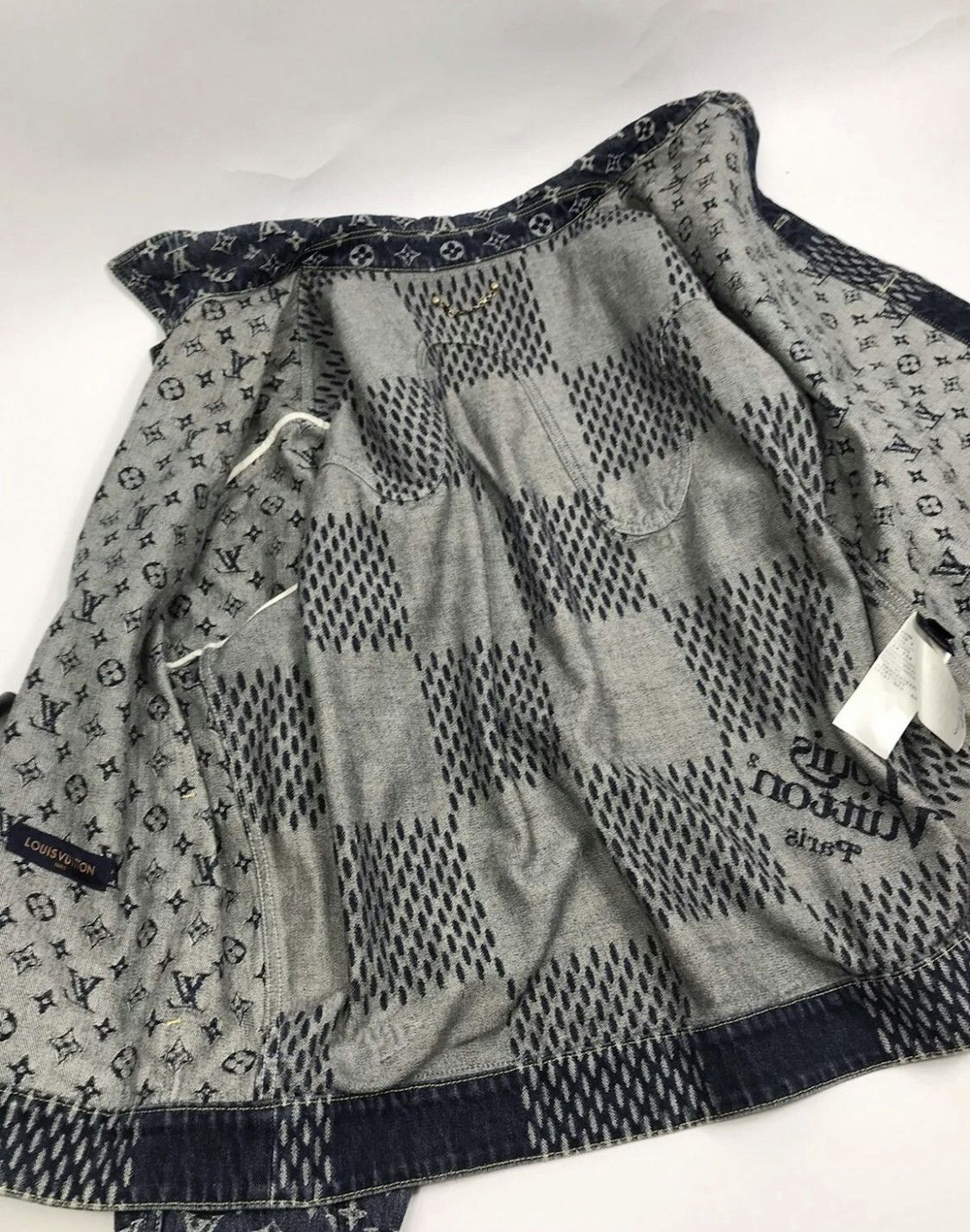Louis Vuitton × Nigo Louis Vuitton X Nigo Monogram Denim Jacket Size US L / EU 52-54 / 3 - 3 Thumbnail
