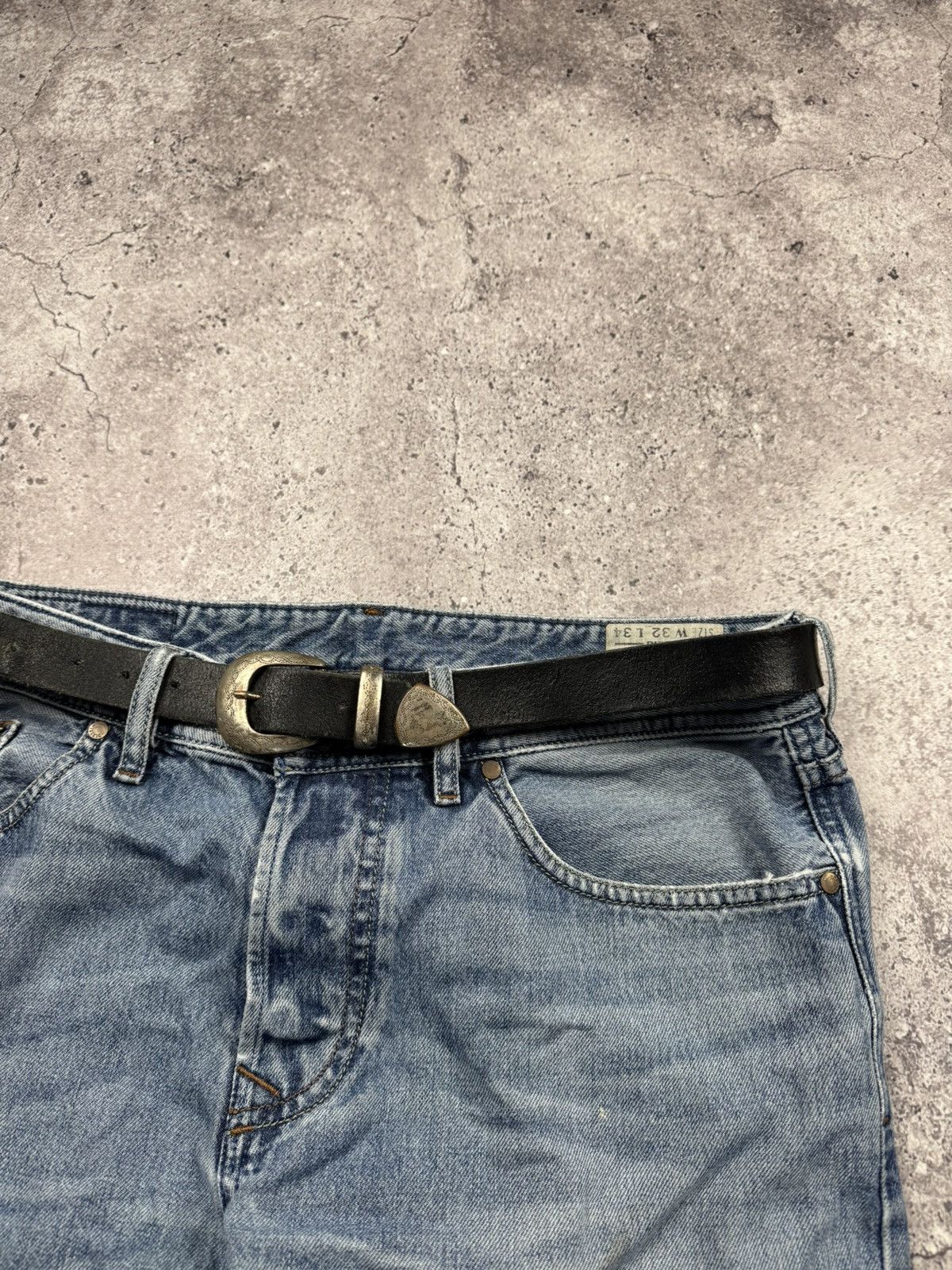 Japanese Brand 00’S NINE STYLE JAPAN LEATHER Y2K OPIUM BELT ARCHIVE Size ONE SIZE - 3 Thumbnail