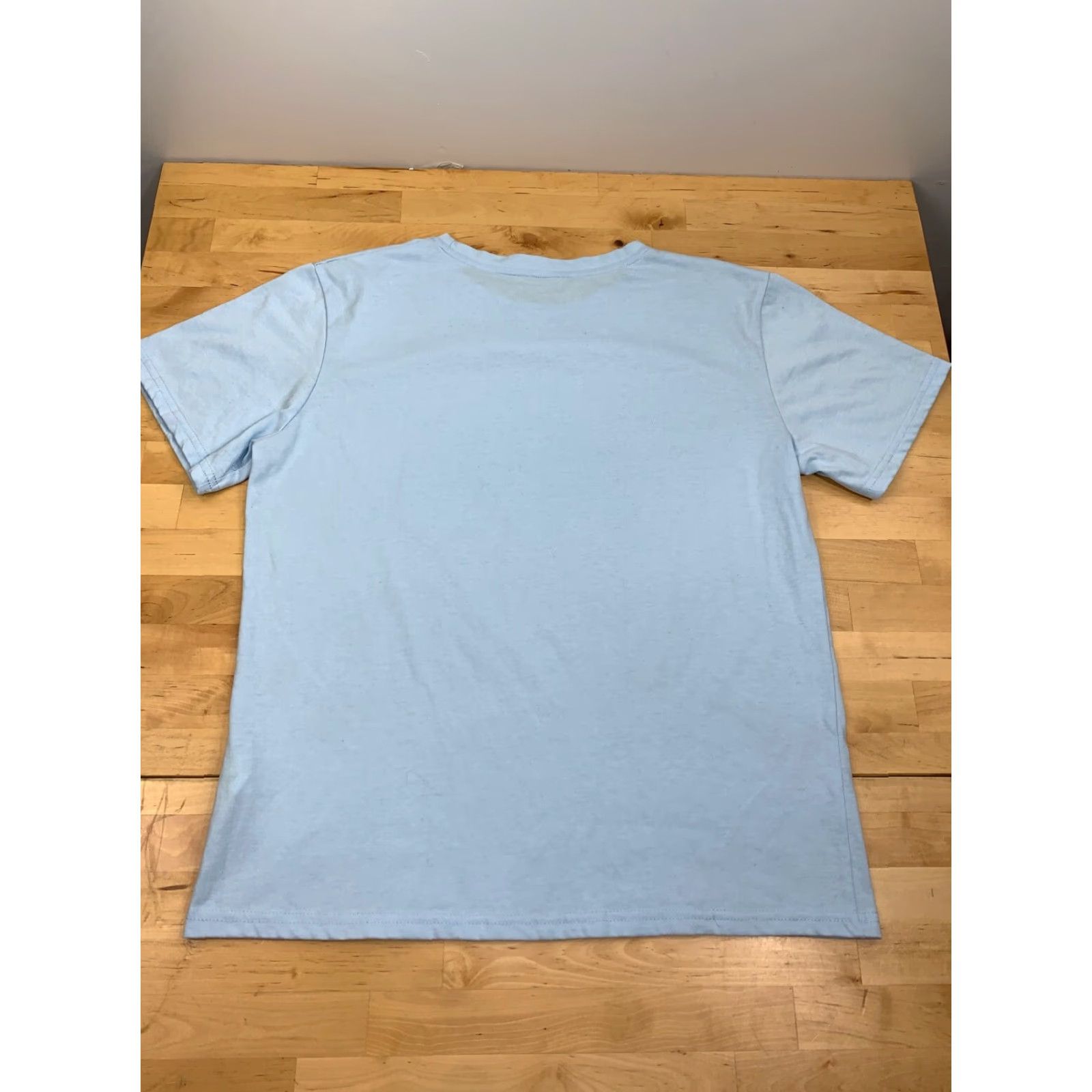 Vintage Japan Import Racing Car Graphic T Shirt Light Blue Short Sleeve Size M Mens Crew Neck Blue 2857 Size US M / EU 48-50 / 2 - 2 Thumbnail
