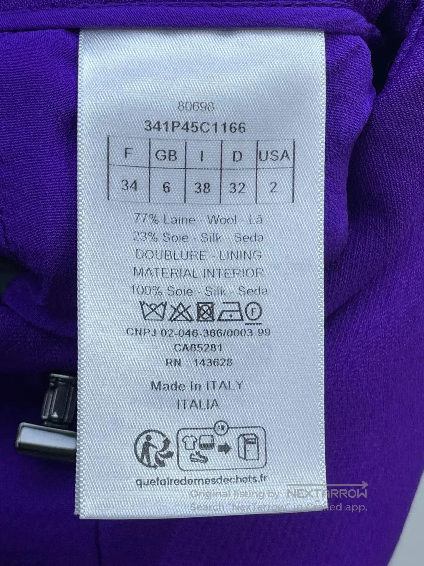 Dior Dior 23 Early Autumn Purple CD Skirt Pants. Size 33" - 6 Thumbnail