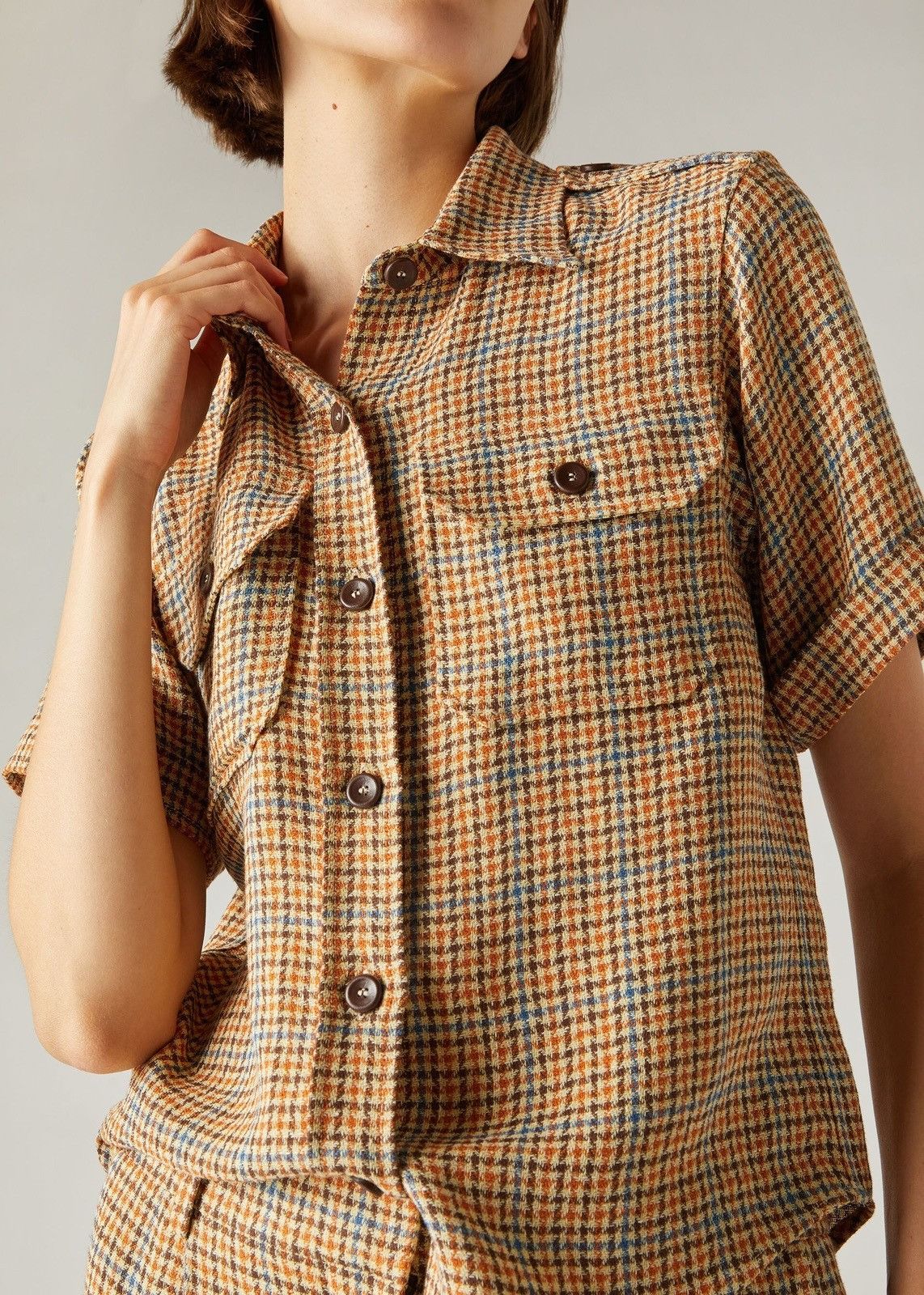 Loro Piana o1srvl11e0825 FAM9845 Annalisa Shirt in Multicolor Size M / US 6-8 / IT 42-44 - 5 Thumbnail