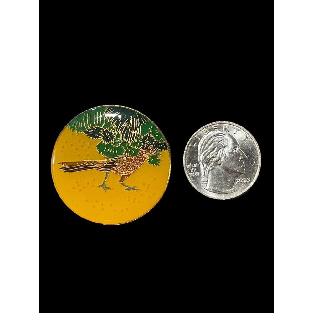 Jewelry × Vintage Vintage Round Road Runner Brooch Pin Size ONE SIZE - 4 Thumbnail
