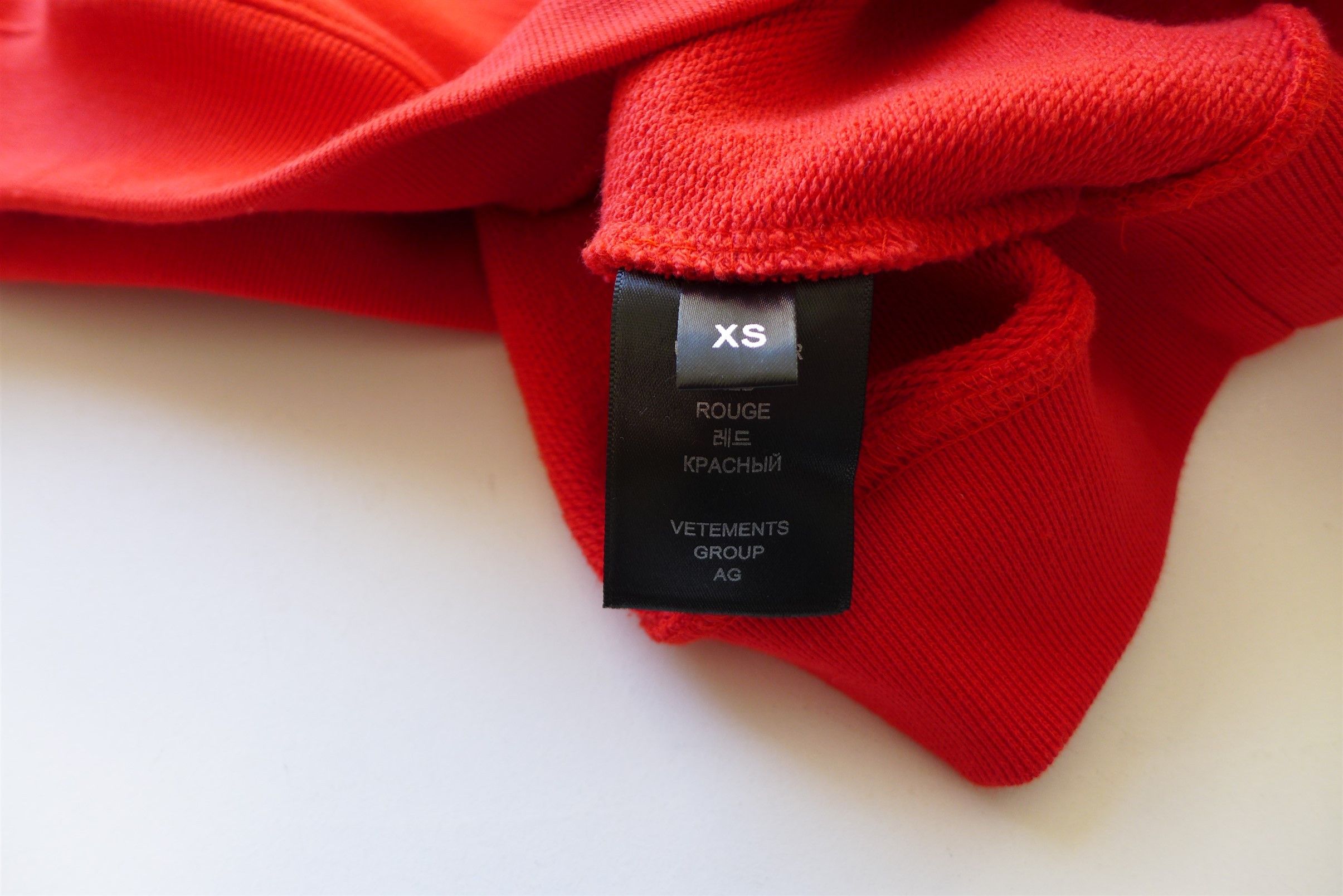 Vetements Vetements Oversized OnlyVetements Red Hoodie Size US XS / EU 42 / 0 - 11 Thumbnail
