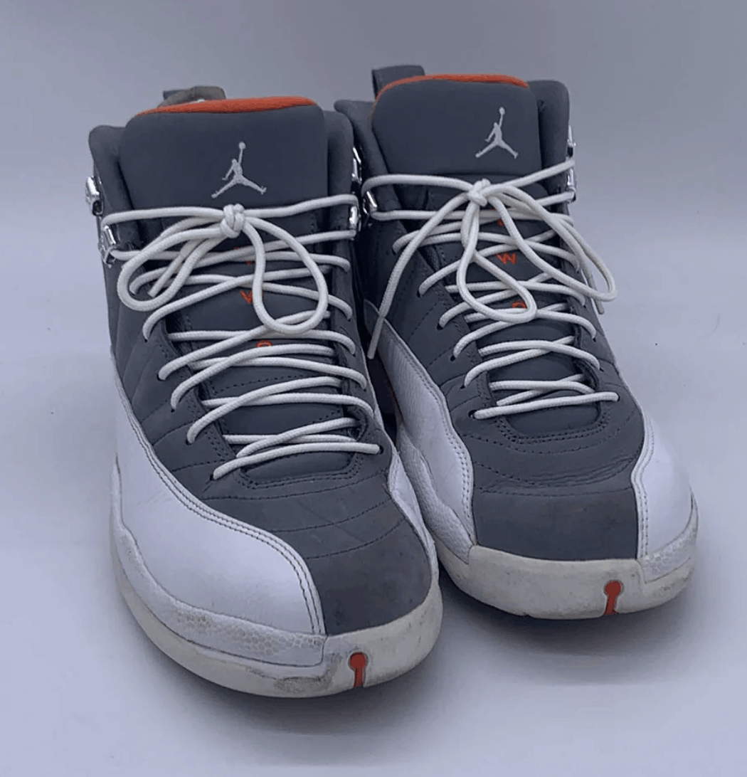 Jordan Brand Air Jordan 12 XII Retro 130690-012 Cool Grey Team Orange Size US 10.5 / EU 43-44 - 2 Thumbnail