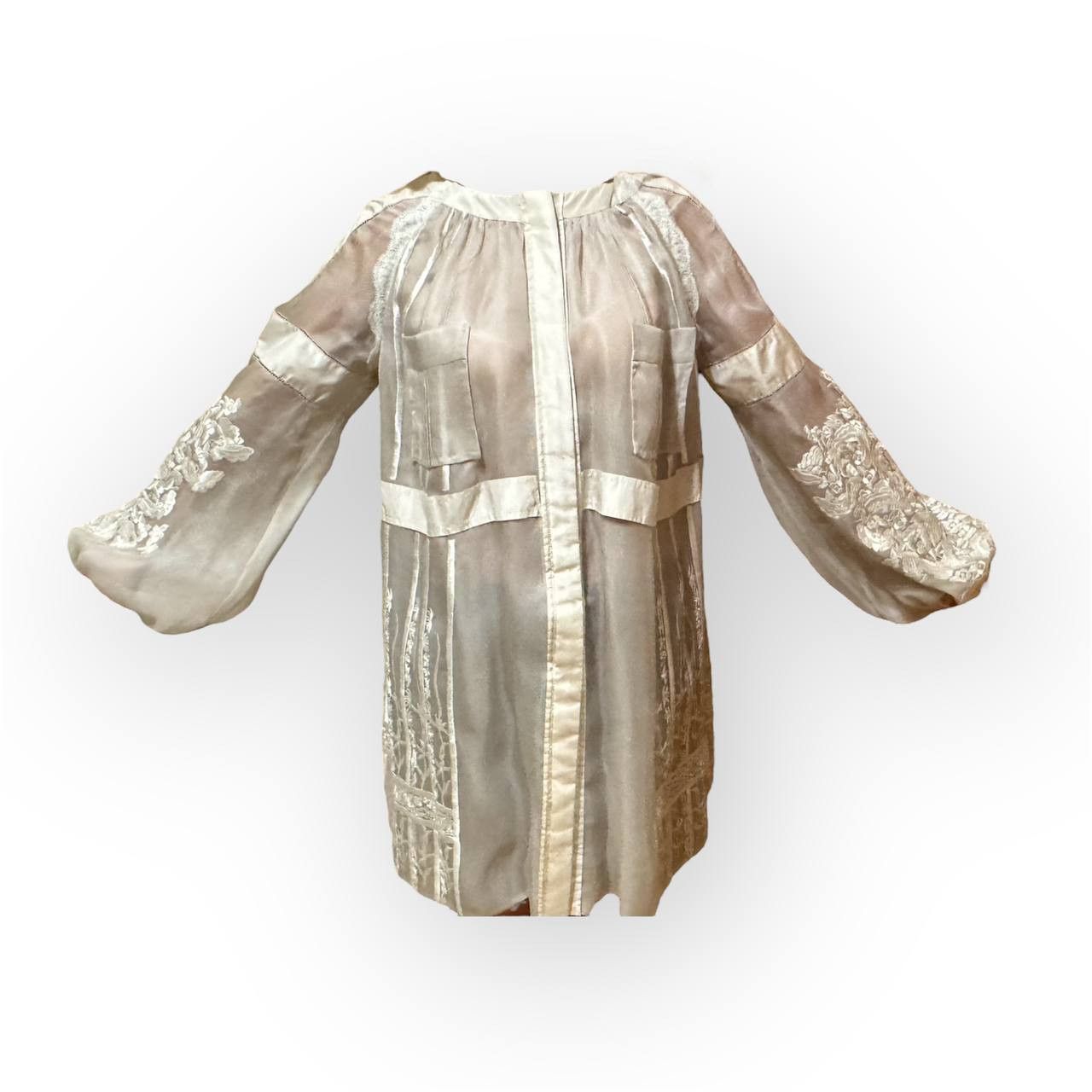 Moncler Moncler Gamme Rouge SS2008 Embroidered Silk Jacket Size M / US 6-8 / IT 42-44 - 1 Thumbnail