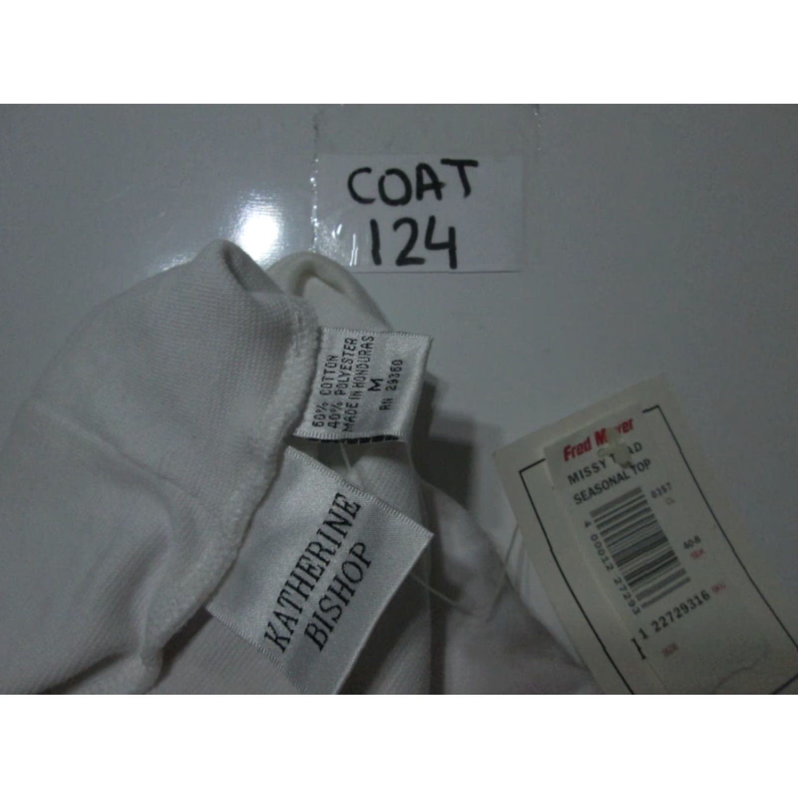 Vintage Katherine Bishop Sweatshirt Women M White Long Sleeve Turtleneck Cotton Blend Pullover NWT Size M / US 6-8 / IT 42-44 - 8 Thumbnail