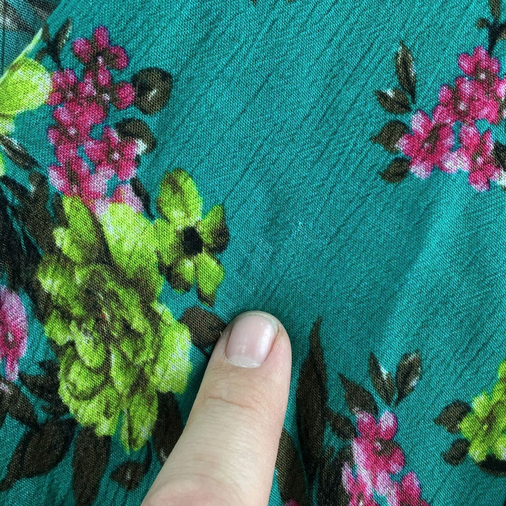 Vintage KUT from the Kloth Blouse Womens L Green Sleeveless Surplice Floral Top Rayon Shirt Size L / US 10 / IT 46 - 7 Thumbnail