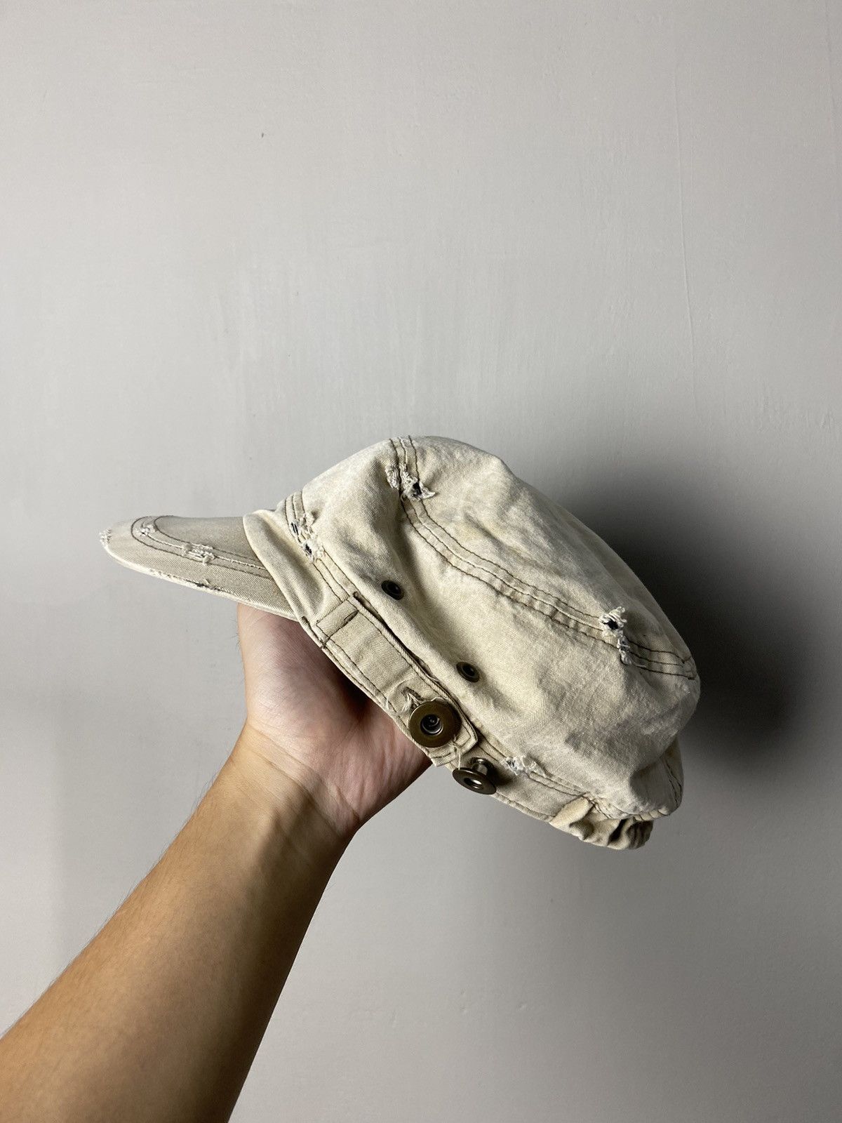 Beauty Beast × Hysteric Glamour × If Six Was Nine Vintage Cadet Distressed Hat Size ONE SIZE - 6 Thumbnail