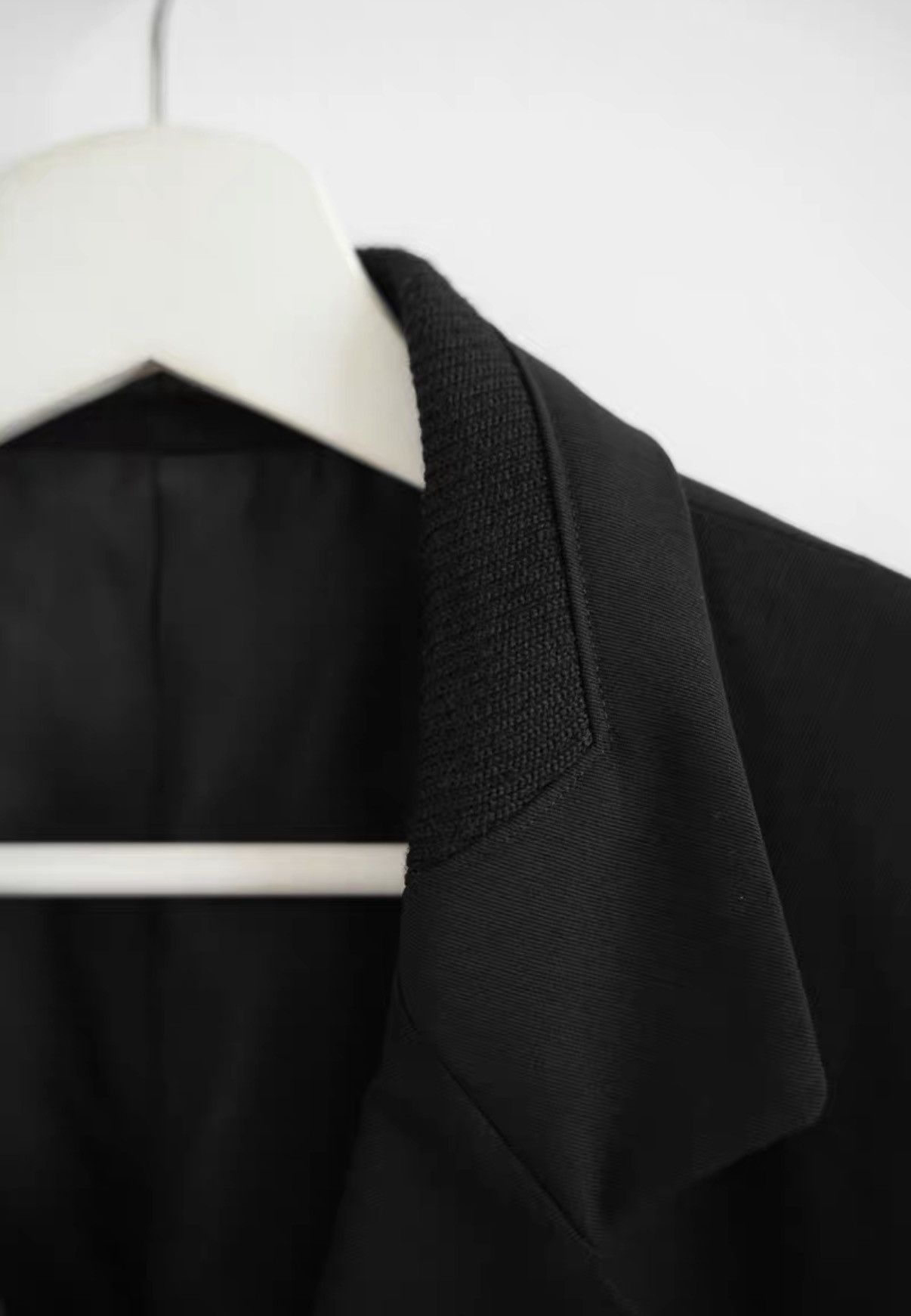 Yohji Yamamoto Yohji Yamamoto 95AW Wool Coat with Knitted Collar Size US M / EU 48-50 / 2 - 4 Thumbnail