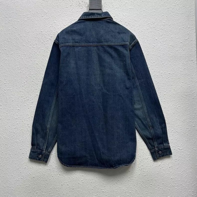 Dior Dior FW22 Blue Denim Logo Label 1947 Series Lapel Single-b Size US XXS / EU 40 - 2 Thumbnail