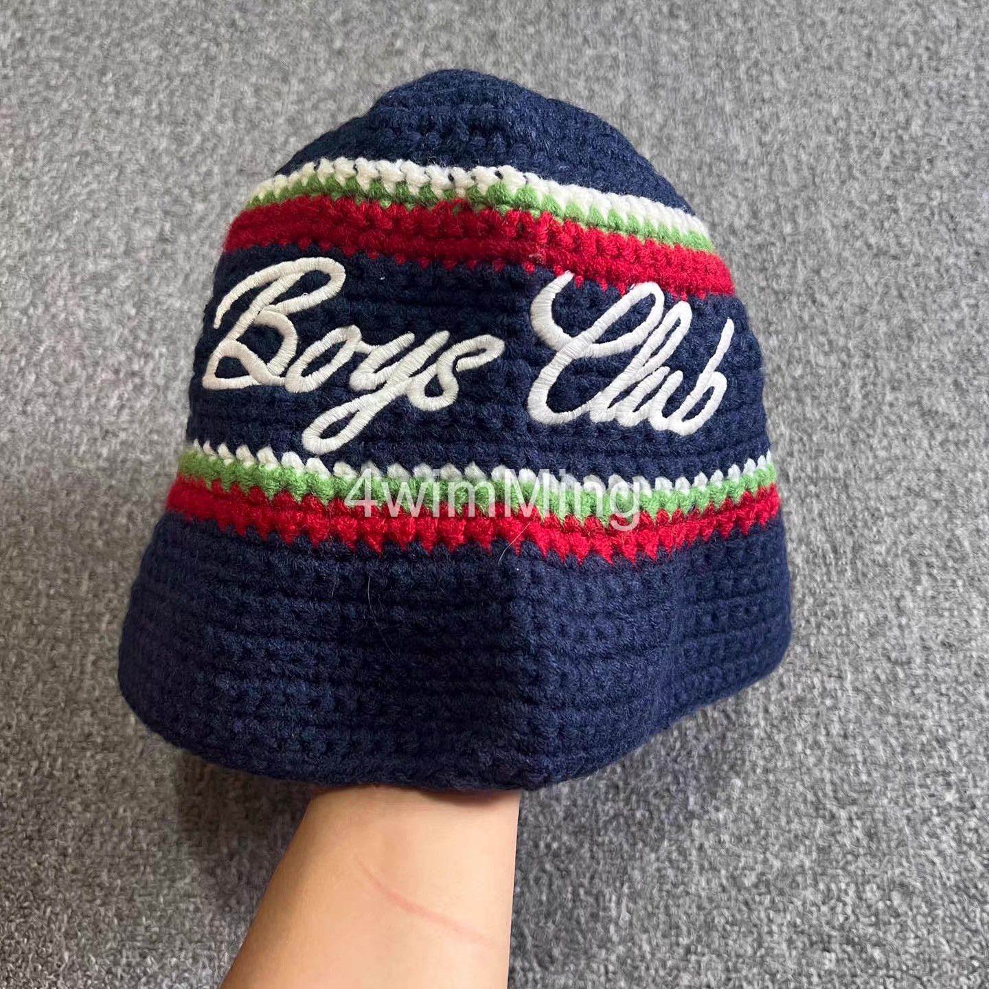 Billionaire Boys Club BBC Hand-Crocheted & Embroidered Knit Bucket Hat。 Q7 Size ONE SIZE - 6 Thumbnail