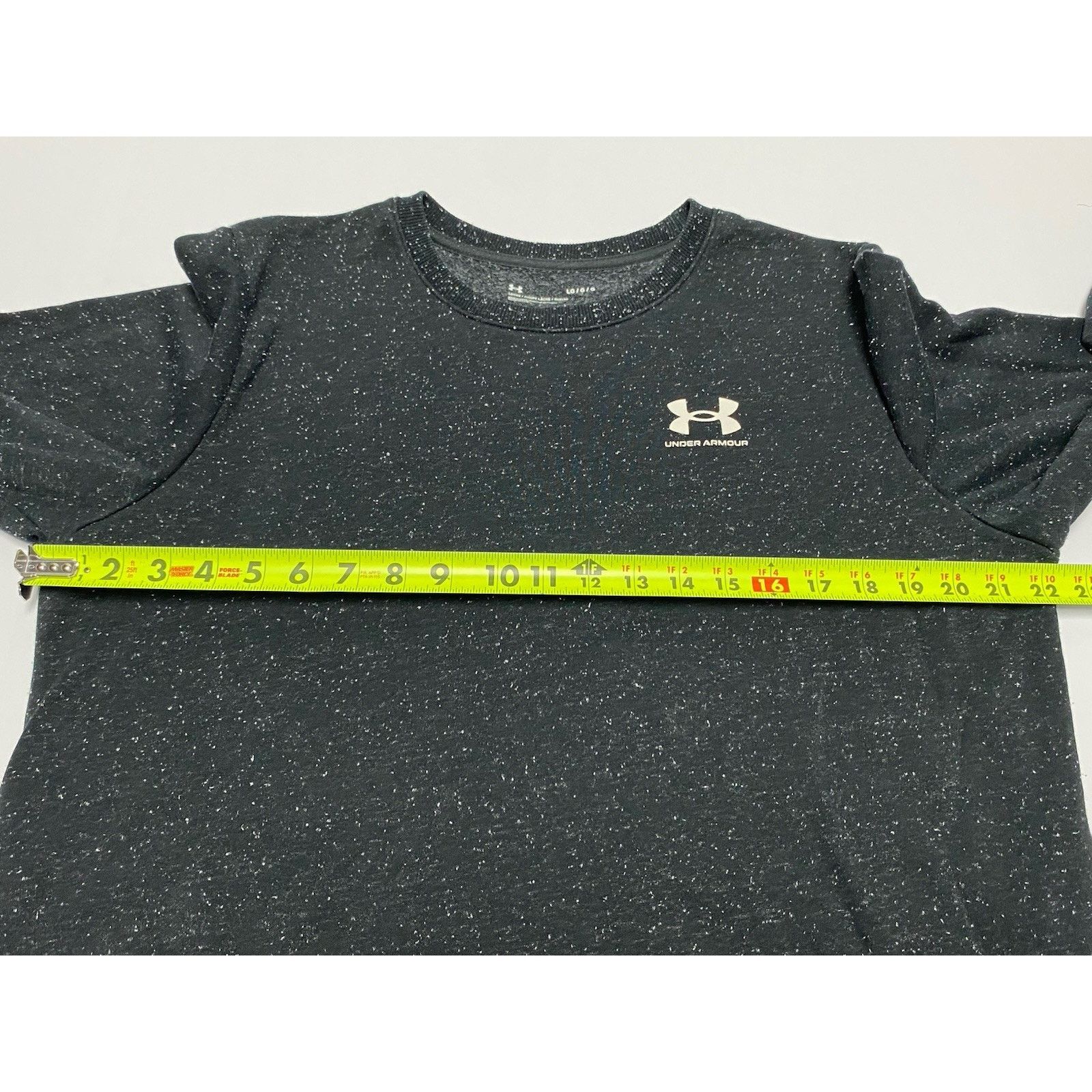 Under Armour Under Armour Speckled Athletic Crewneck Sz Large Black Size US L / EU 52-54 / 3 - 6 Thumbnail