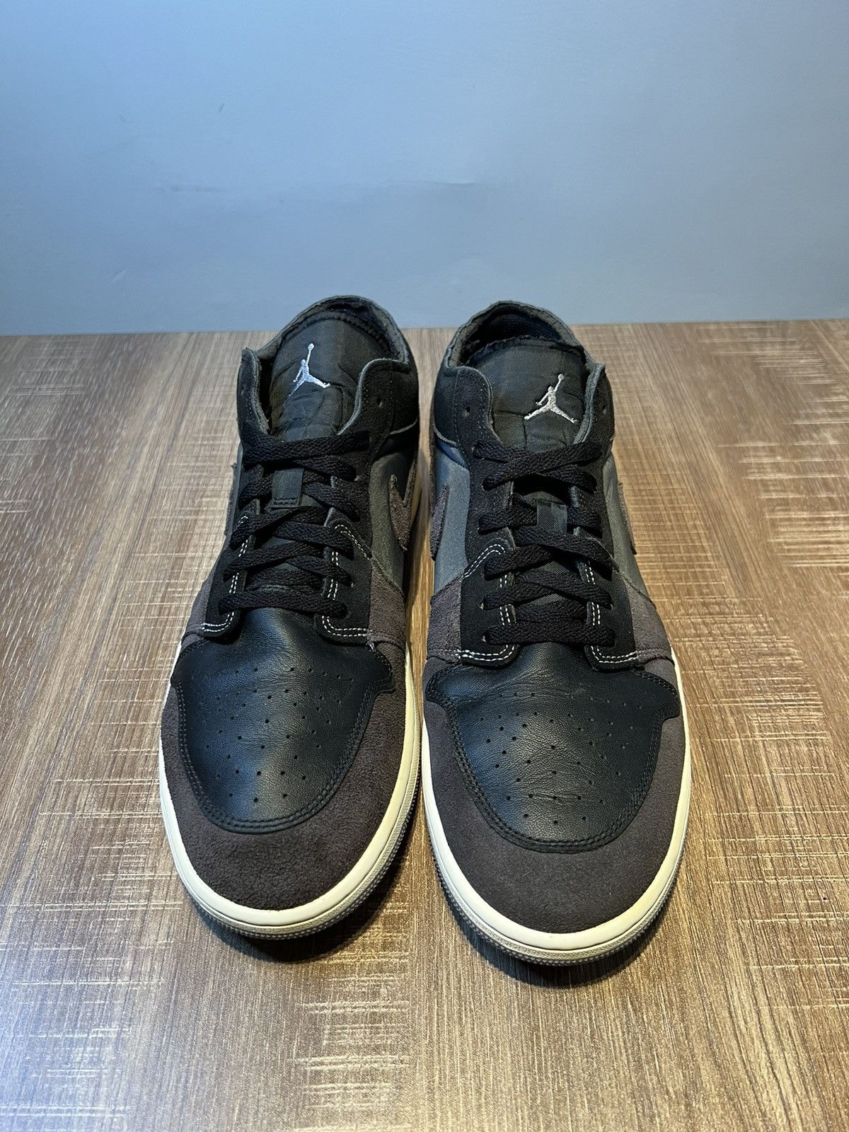 Jordan Brand Size 15 - Jordan 1 Low Inside Out Black Gray Shoes Sneakers Size US 15 / EU 48 - 3 Thumbnail