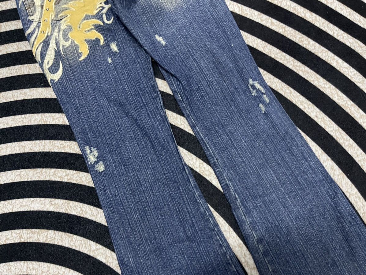 In The Attic 2000s IN THE ATTIC FLARE STUDDED EMBROIDERY JEANS RARE Size US 30 / EU 46 - 16 Thumbnail