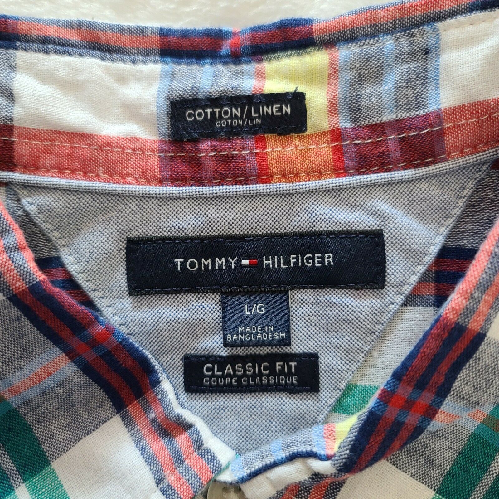 Tommy Hilfiger Tommy Hilfiger Plaid Long Sleeve Button Down Shirt Large Size US L / EU 52-54 / 3 - 3 Thumbnail