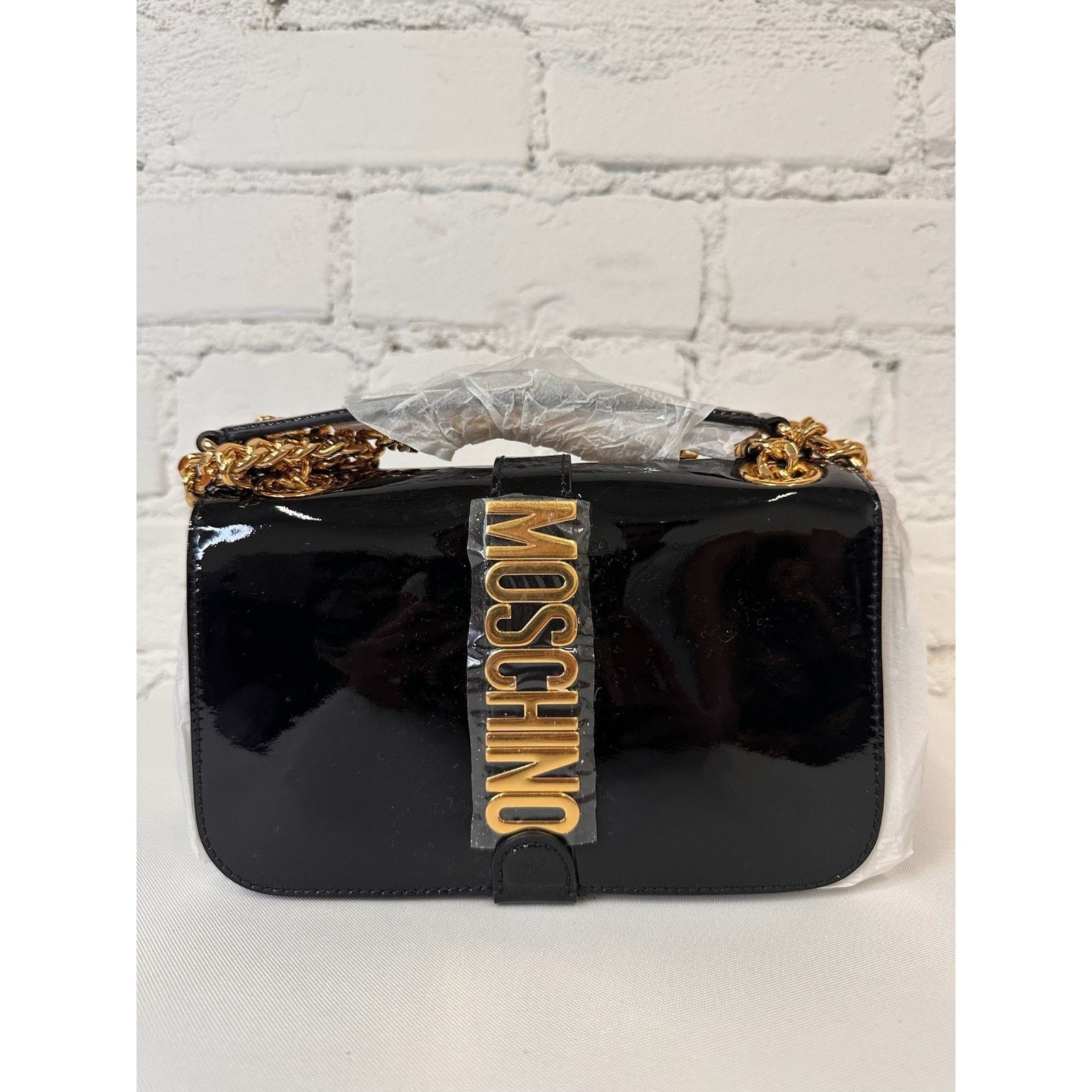 Moschino AW22 MOSCHINO Couture Jeremy Scott Logo Leather Shoulder Bag Size ONE SIZE - 3 Thumbnail