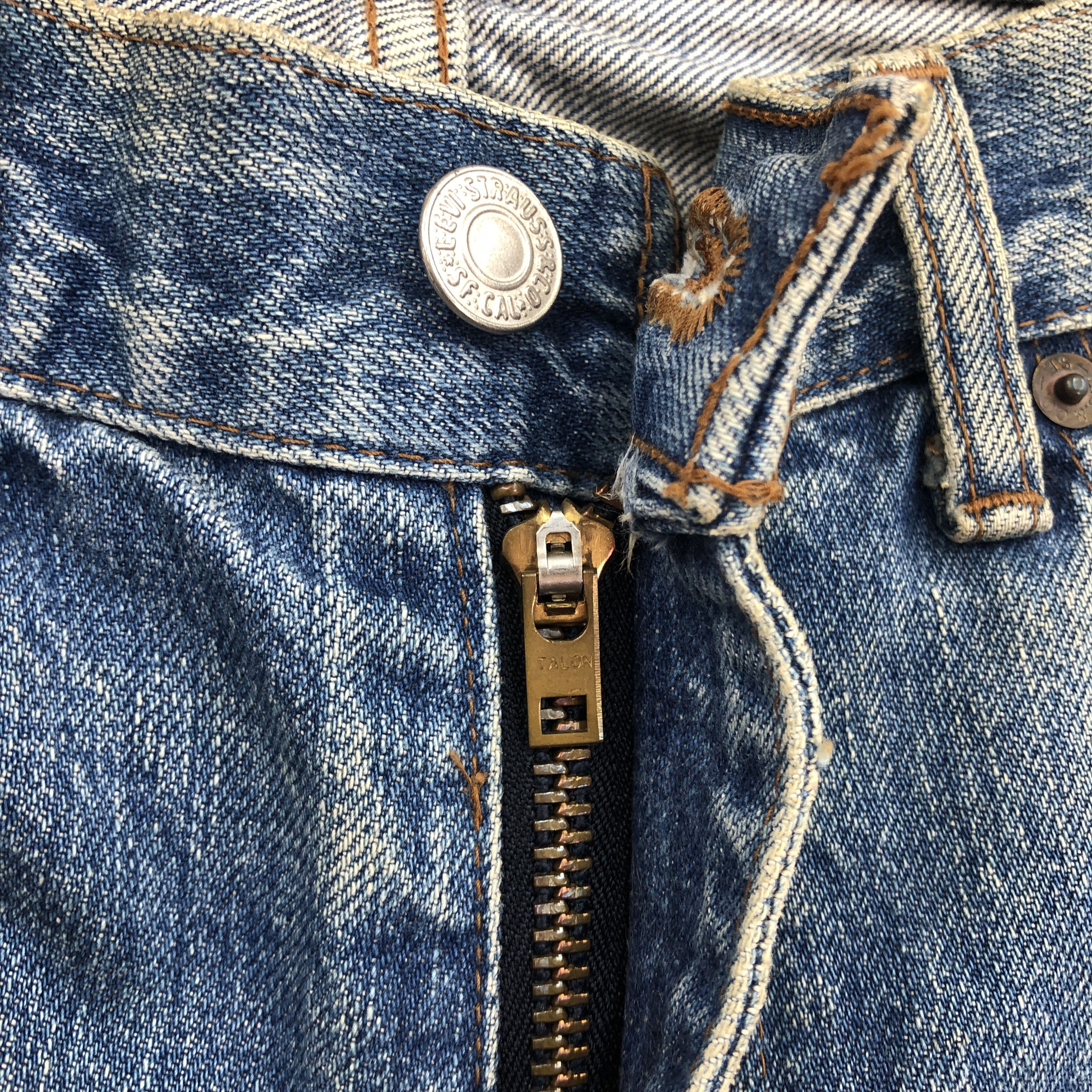 Levi's Vintage 80s Levis 502xx Selvedge Jeans Mudwash Redline Denim Size US 32 / EU 48 - 6 Thumbnail