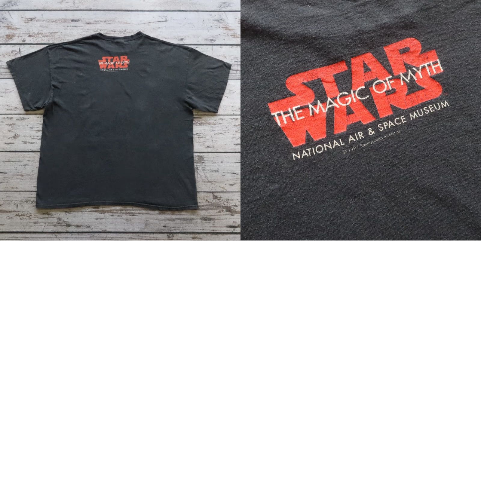Star Wars VINTAGE Star Wars Darth Vadar I Want You National Air & Space Museum Tshirt Mens XXL Black Shirt T-Shirt Size US XXL / EU 58 / 5 - 9 Thumbnail