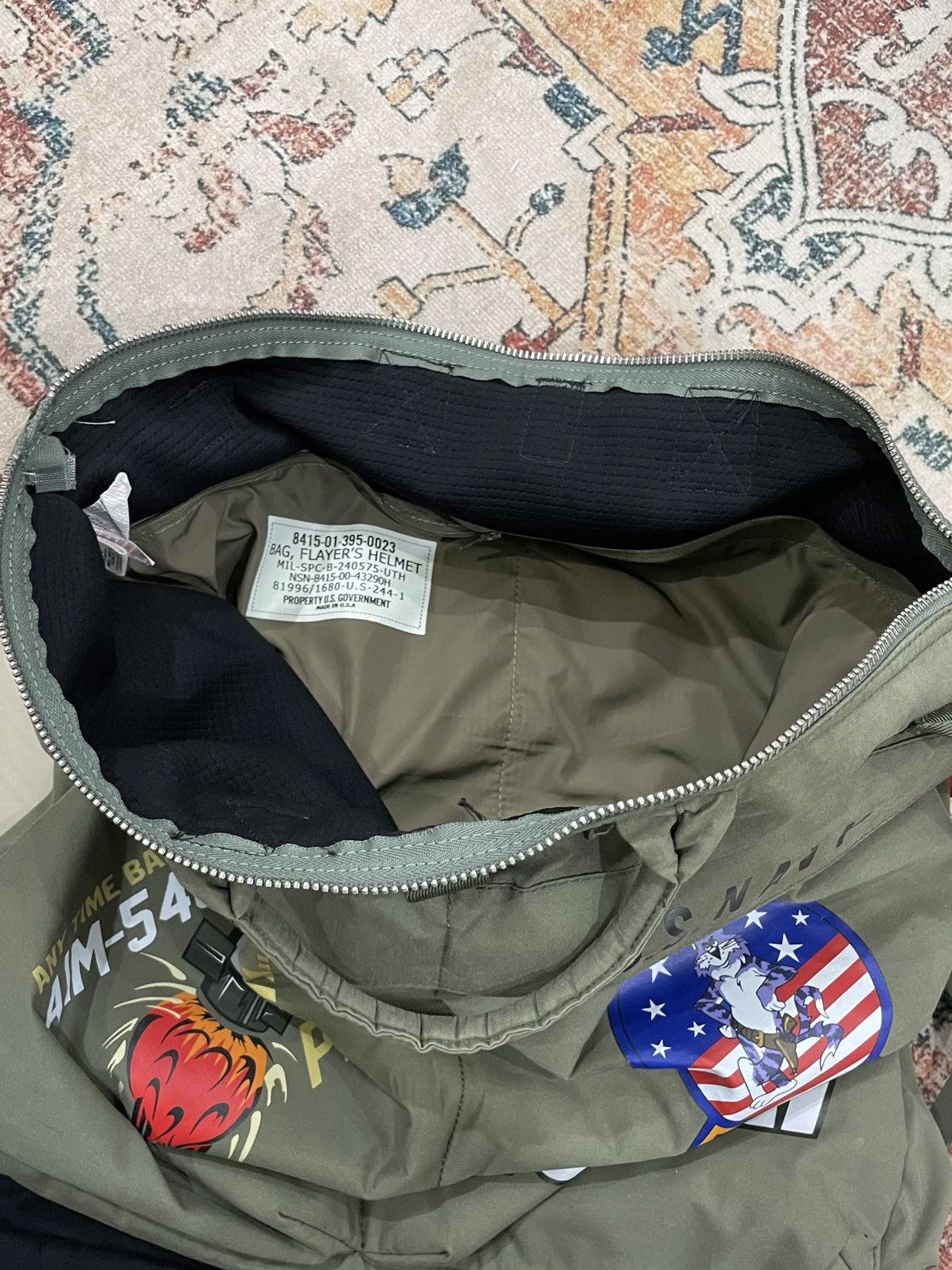 Alpha Industries Vintage Alpha Industries USAF Flyers Pilot Helmet Bag Size ONE SIZE - 7 Thumbnail