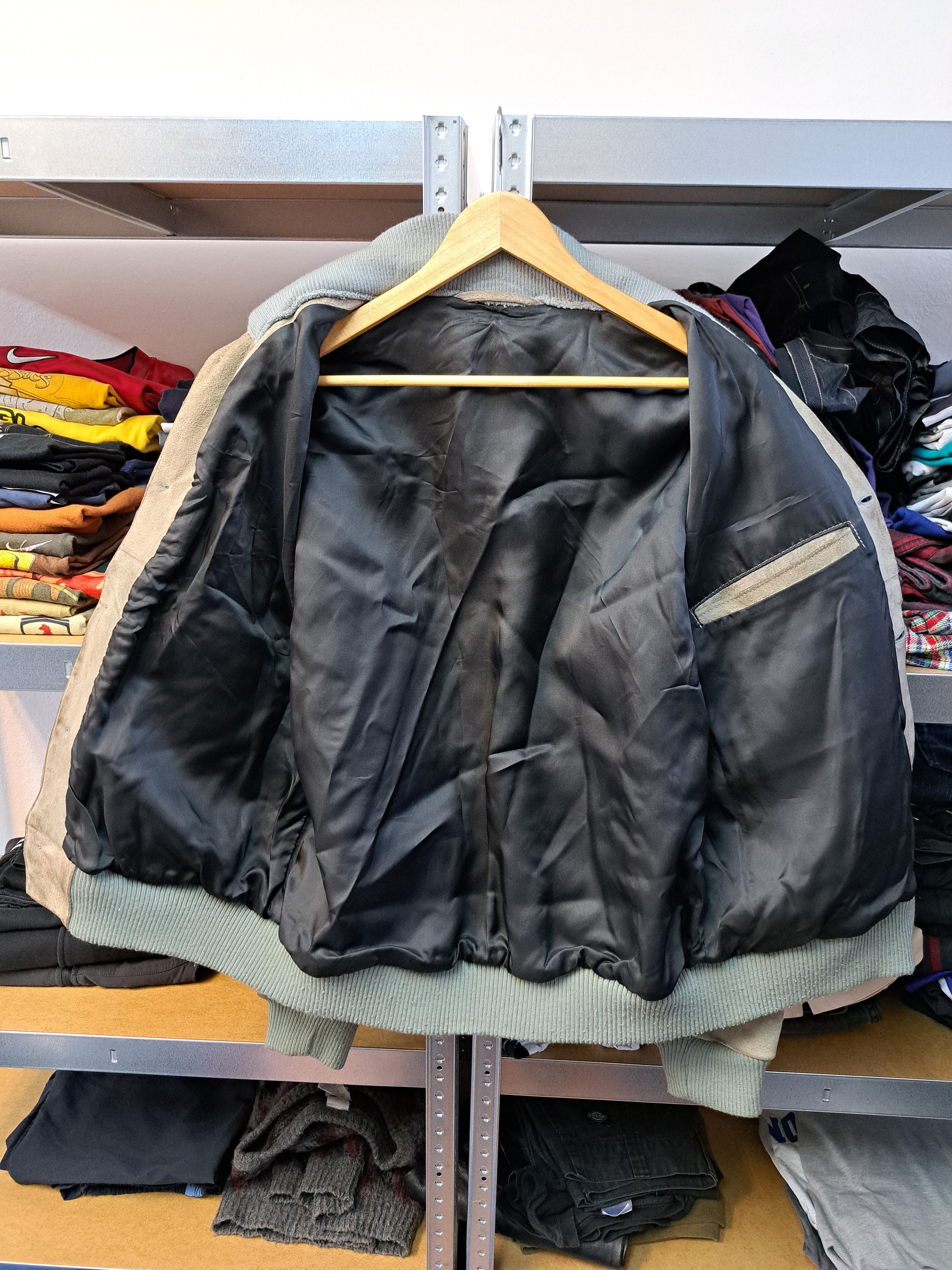 Genuine Leather Vintage Suede Leather Bomber Jacket Loro Piana Style Size US XL / EU 56 / 4 - 6 Thumbnail