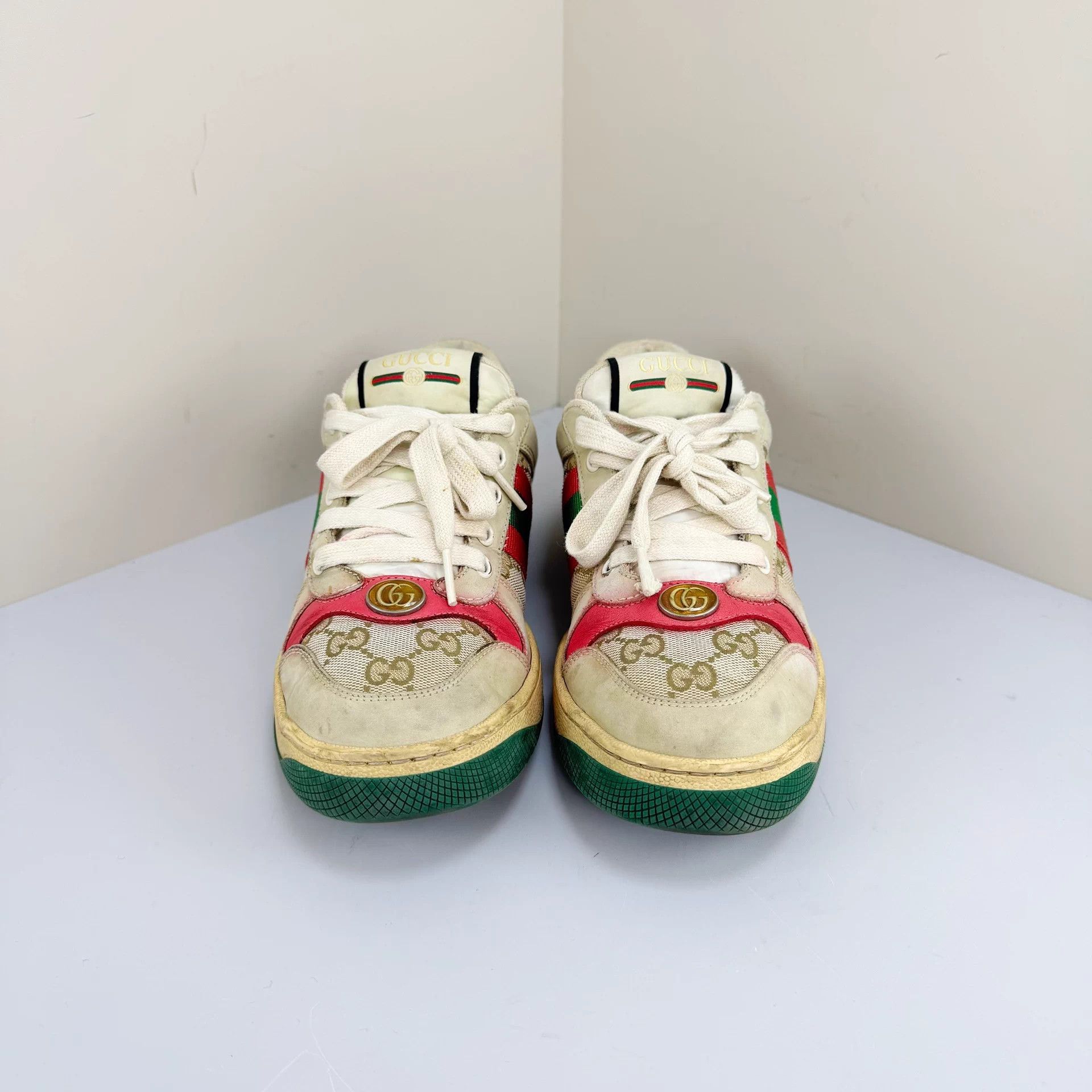 Gucci Gucci GG Distressed 'Dirty' Sneakers Size 37 9/10 Size US 7 / IT 37 - 2 Thumbnail