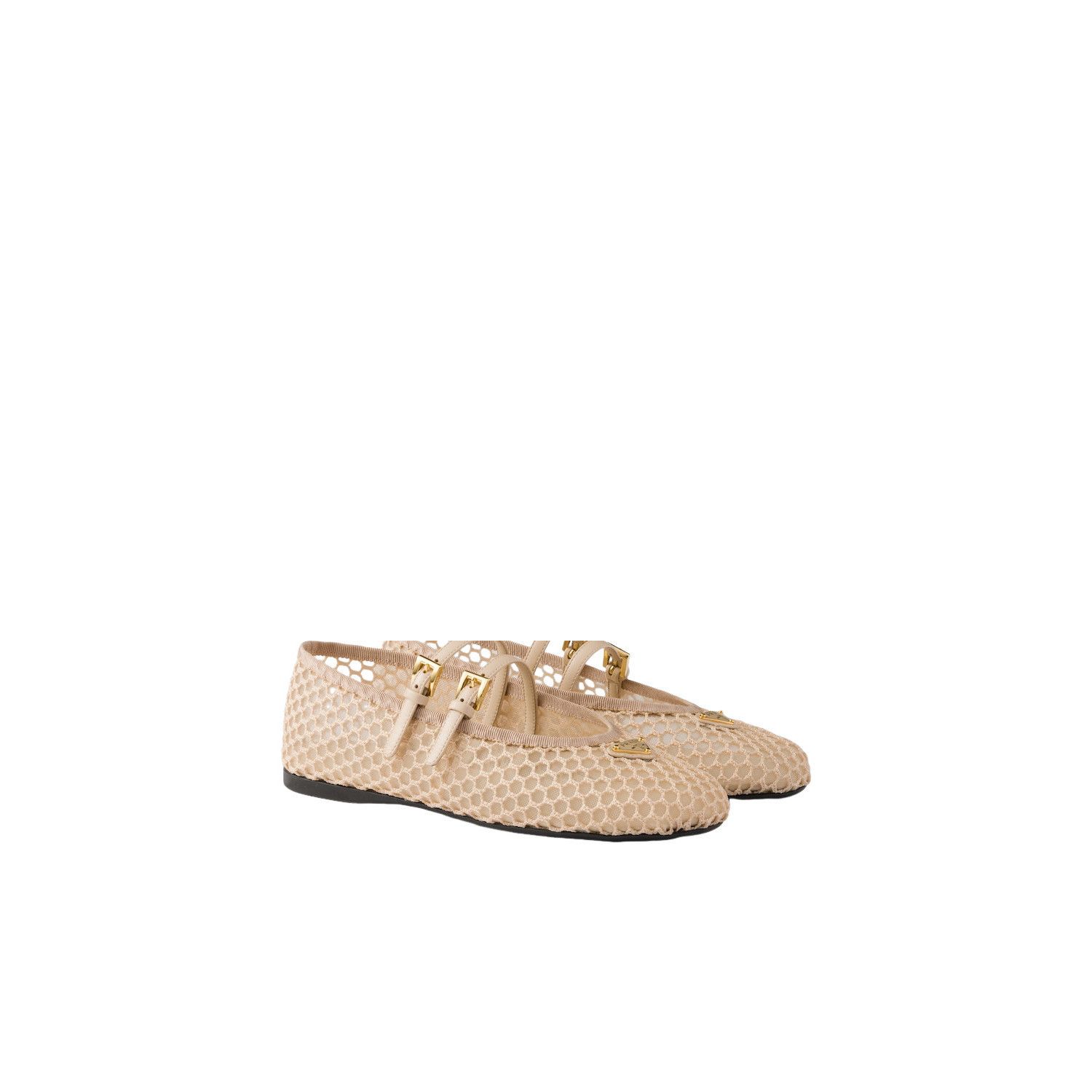 Prada PRADA $1120 Trevertine Stone Mesh Ballerinas New & Authentic Size US 8.5 / IT 38.5 - 1 Thumbnail