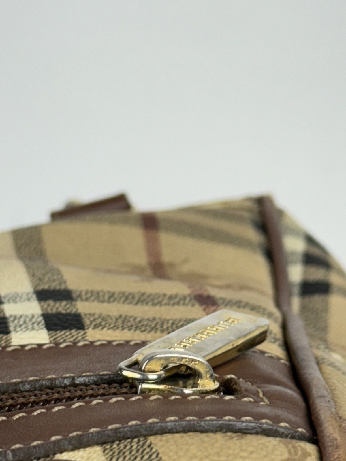 Burberry Leather backpack Burberry Nova Check y2k original item Size ONE SIZE - 9 Thumbnail