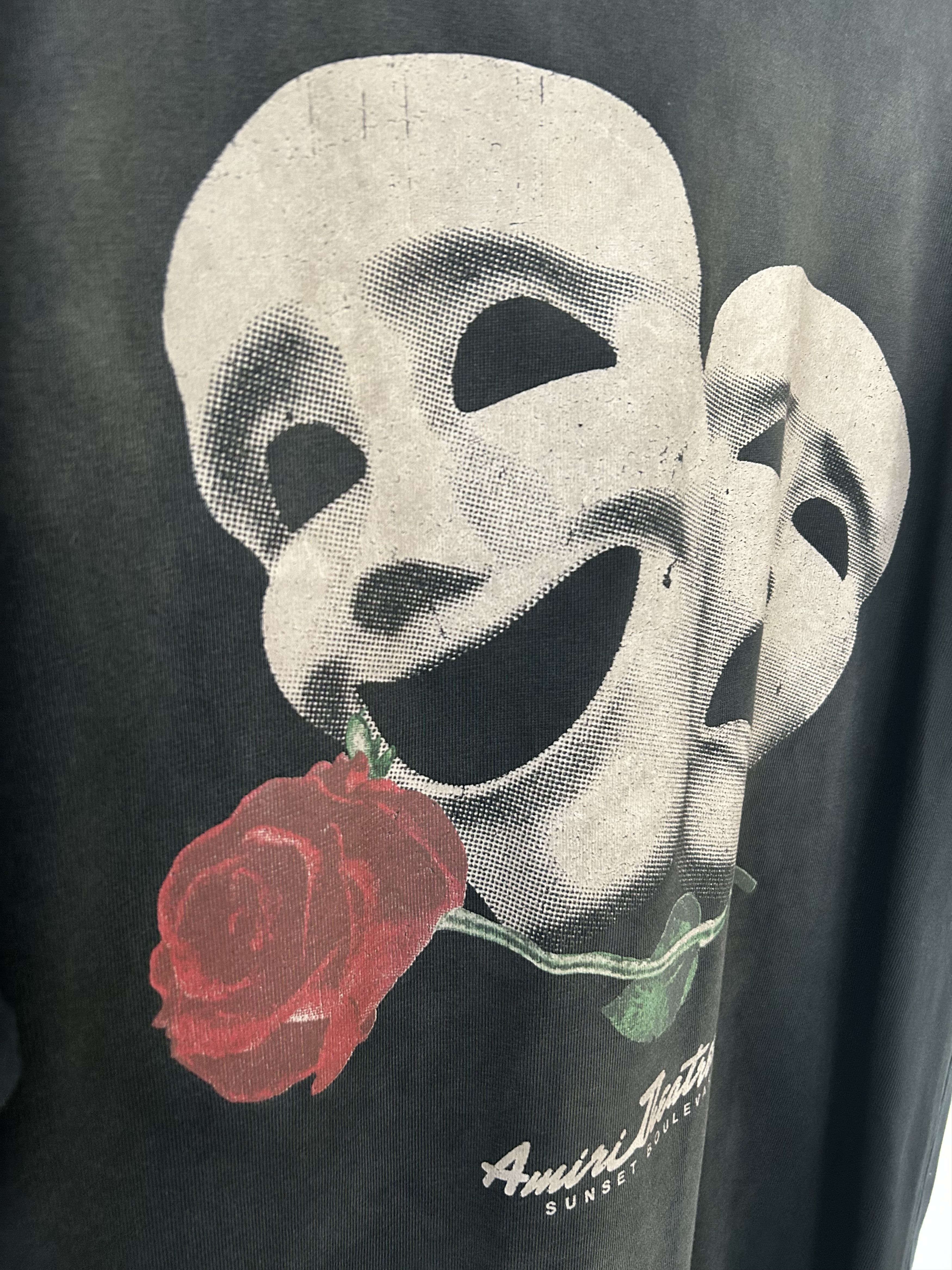 Amiri Amiri Theater Masks Oversized Tee - Black Size US M / EU 48-50 / 2 - 4 Thumbnail