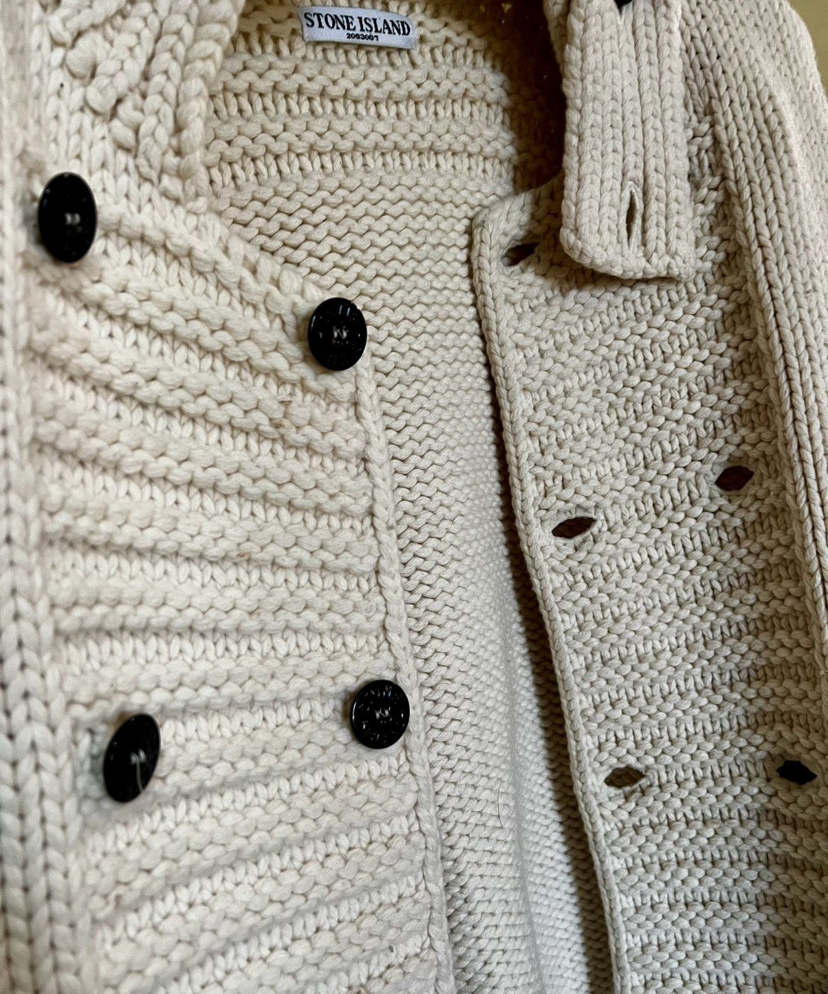 Stone Island 100% Coarse Wool, Stone Island Sheepskin Jacket, tg.L Size US XL / EU 56 / 4 - 3 Thumbnail
