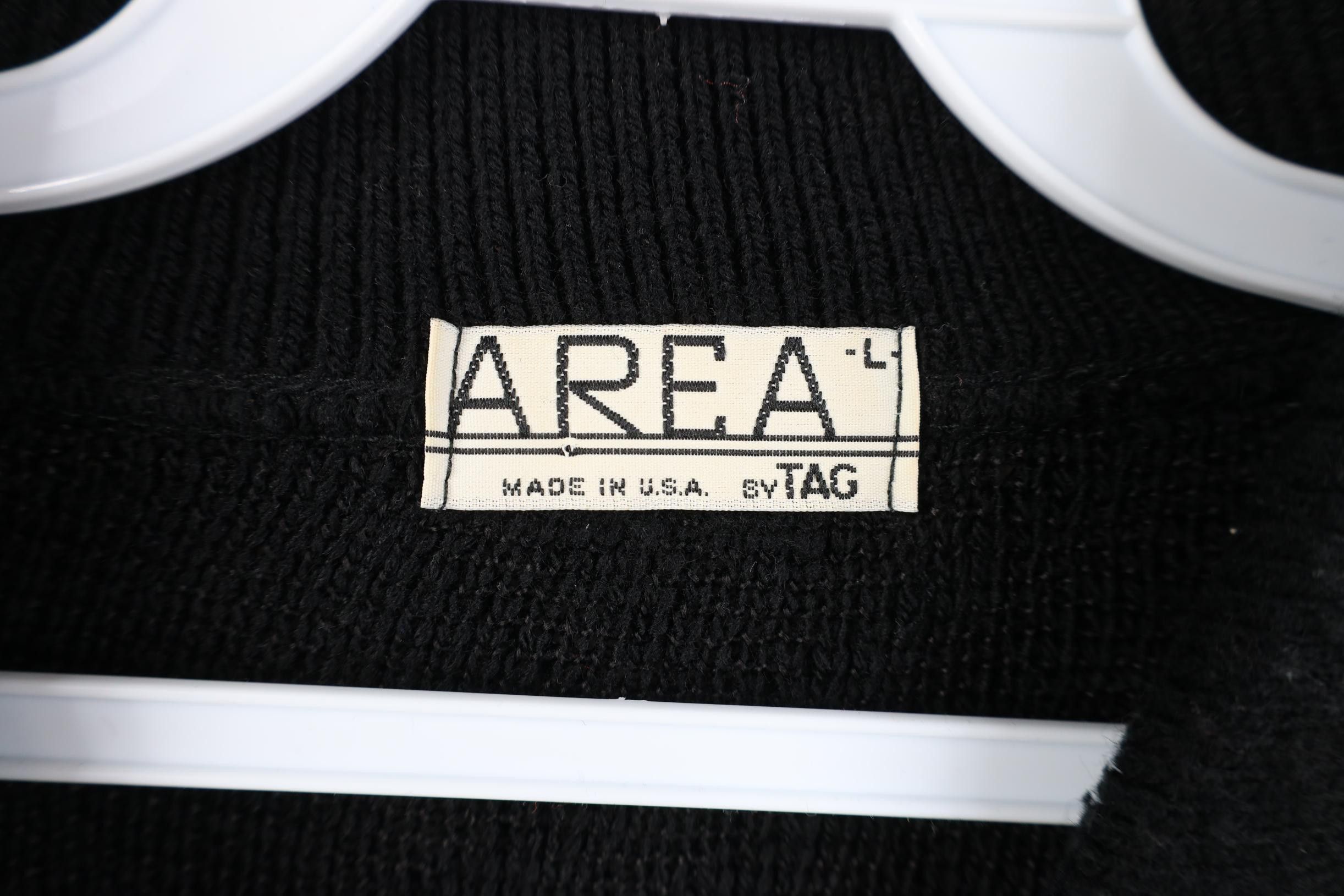 Vintage Vintage 90s Streetwear Collared Pullover Sweater Black USA Size US L / EU 52-54 / 3 - 6 Thumbnail