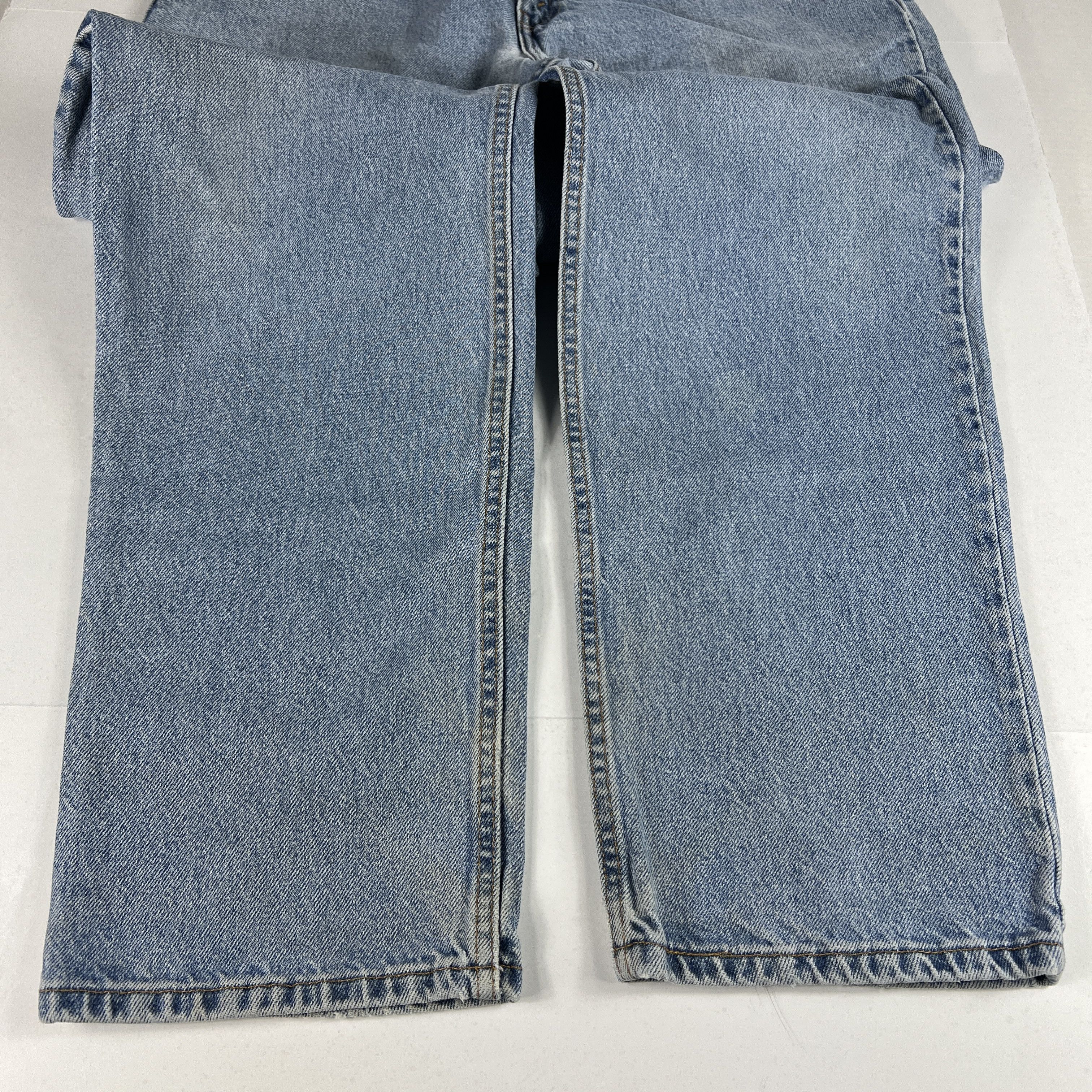 Levi's × Vintage Y2K Levi's Jeans 550 Relaxed Light Blue Faded Cotton Denim Size US 35 - 9 Thumbnail