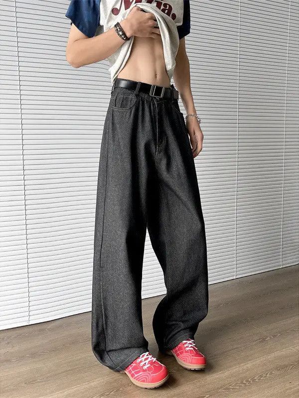 Japanese Brand Retro loose wide leg casual jeans Size US 32 / EU 48 - 4 Thumbnail