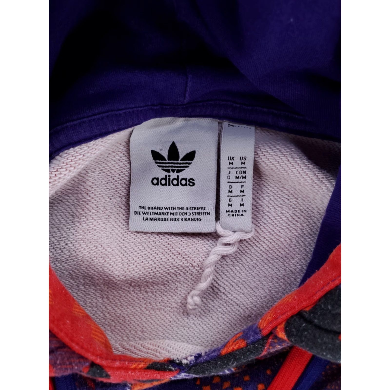 Adidas Adidas Hoodie Lunar New Year OX AOP Orange Purple Red Long Sleeve Mens M Multicolor Pullover Size US M / EU 48-50 / 2 - 4 Thumbnail