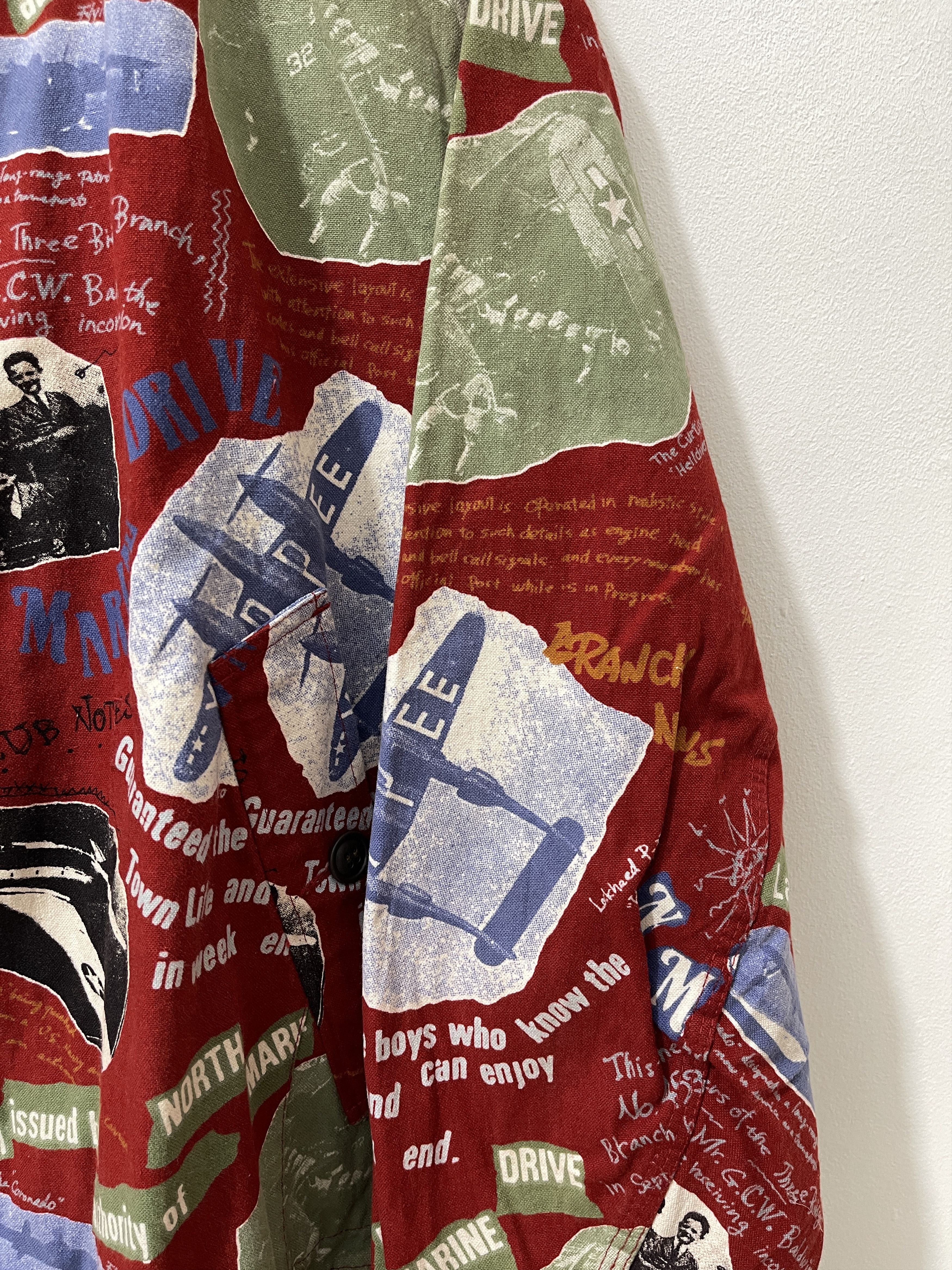 45rpm Vintage 45RPM Japan Archive Art Canvas Bomber Jacket Size US XL / EU 56 / 4 - 6 Thumbnail