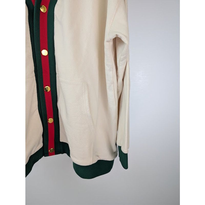 Gucci o1rshd1 Cardigan Medium Felted Cotton Jersey Natural / Mix Size US XXL / EU 58 / 5 - 6 Thumbnail