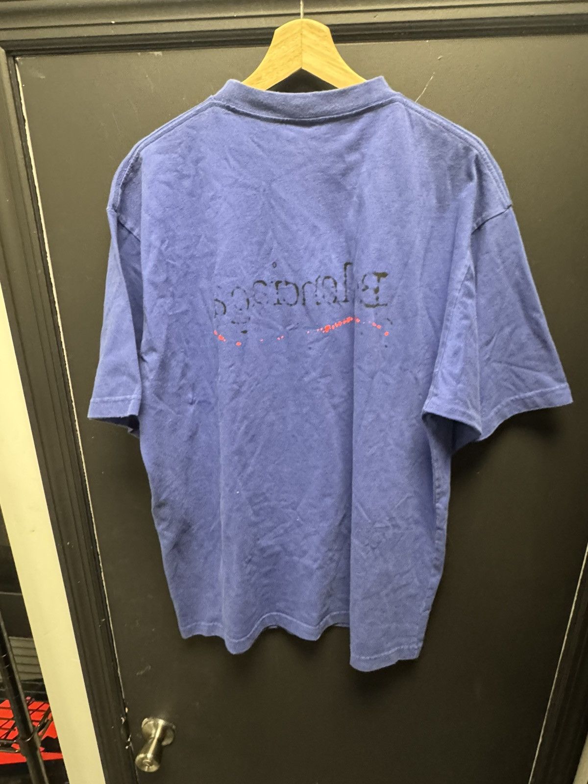 Balenciaga Balenciaga Hand Drawn Political Campaign Tee Blue Size US S / EU 44-46 / 1 - 5 Thumbnail