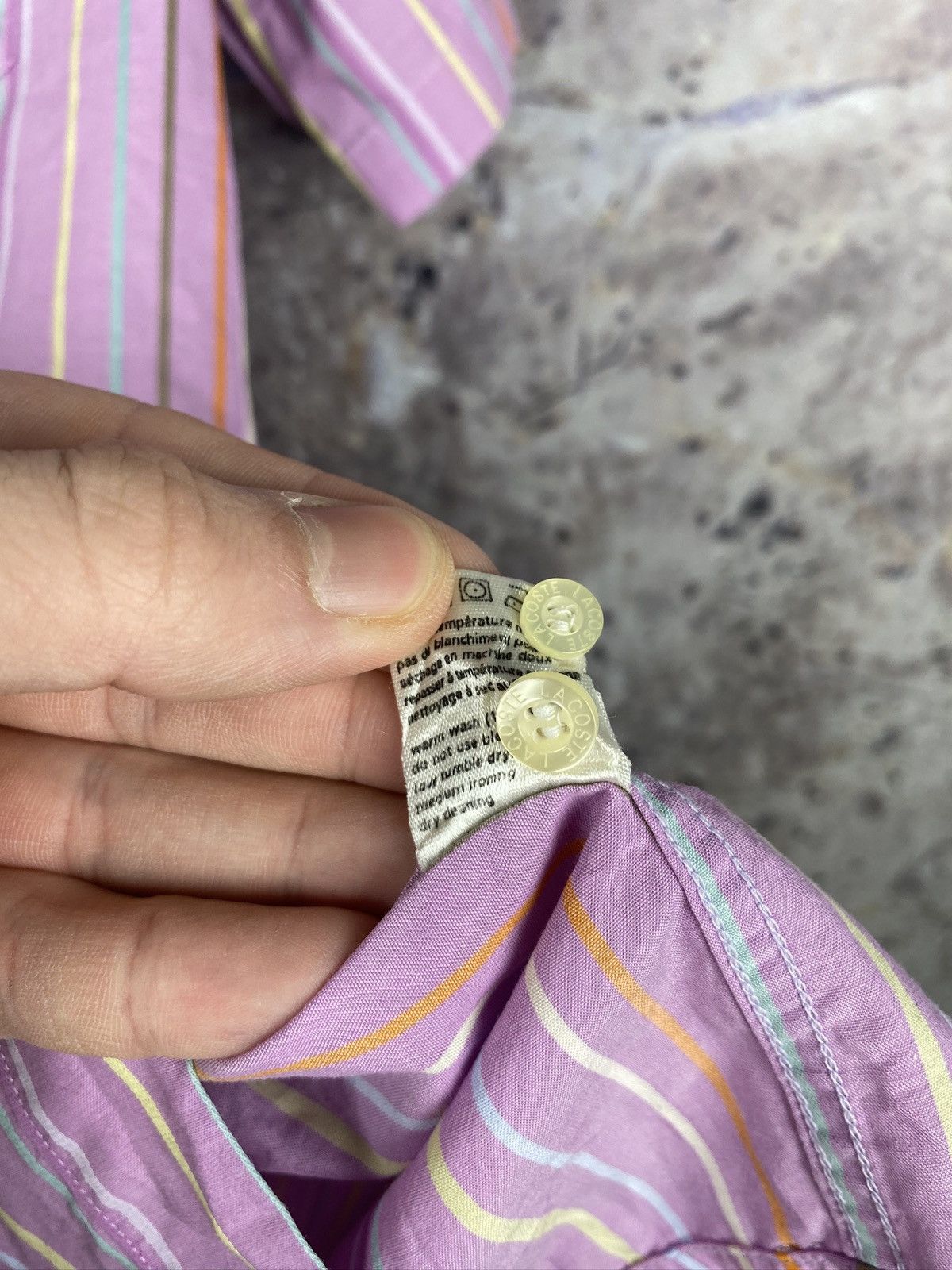 Lacoste × Other Men’s Lacoste Shirt Button Up Multi-Colored Stripe Size 41 Size US L / EU 52-54 / 3 - 8 Thumbnail