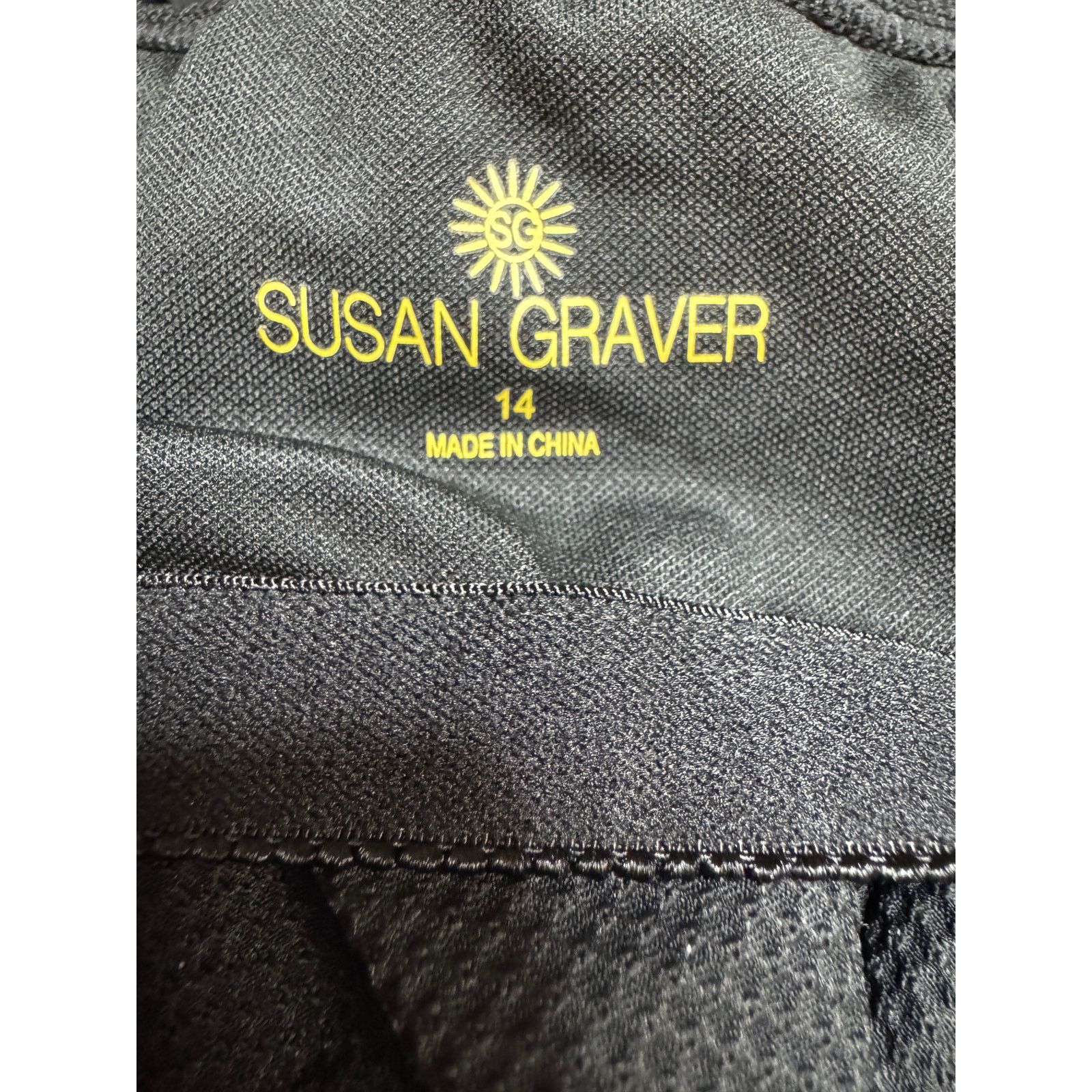 Other Susan Graver Soleil Ruffle Hem Tankini with Skirt Black 14 Size XL / US 12-14 / IT 48-50 - 9 Thumbnail