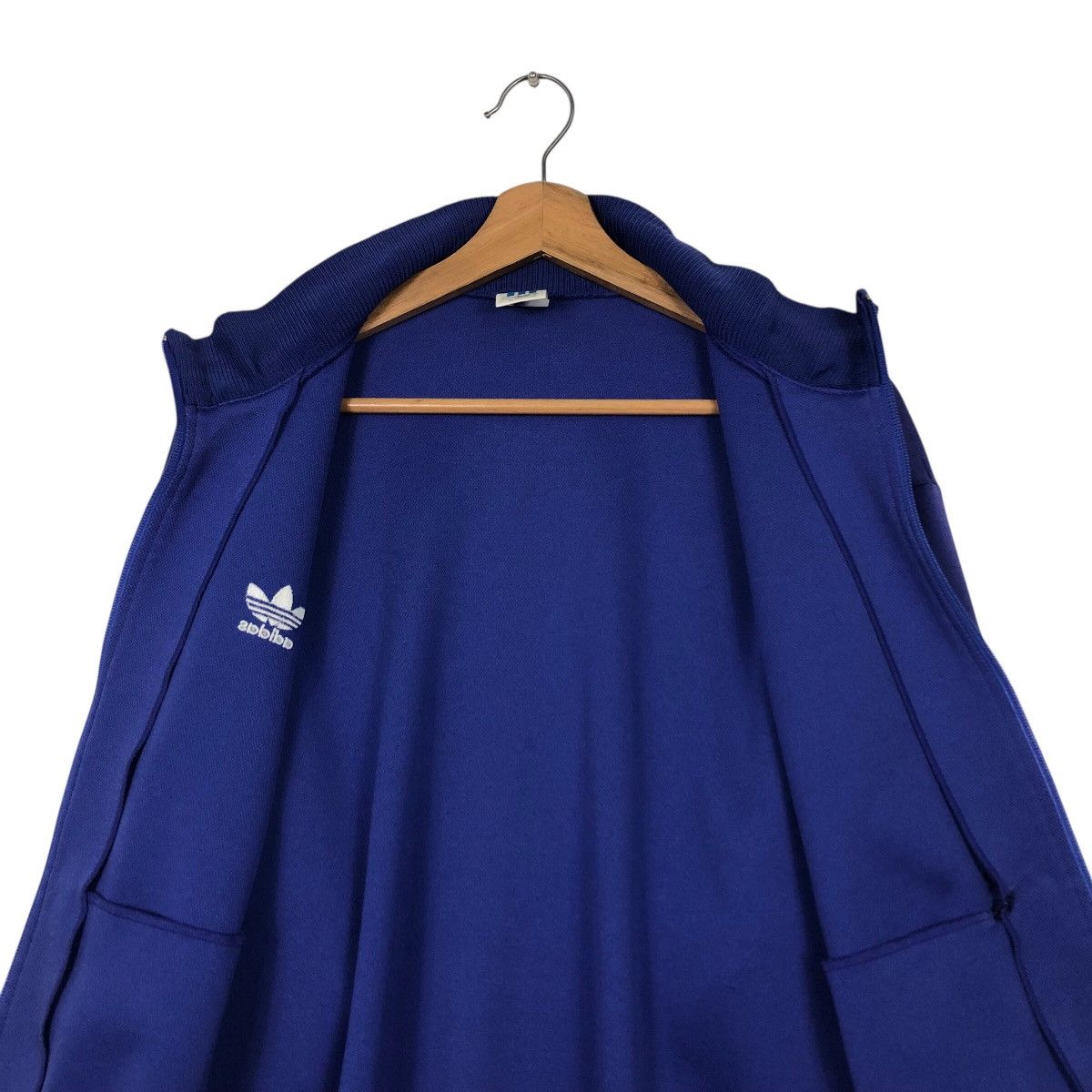 Adidas Vintage Adidas Trefoil Track Jacket 80s/90s – Royal Blue Size US M / EU 48-50 / 2 - 15 Thumbnail
