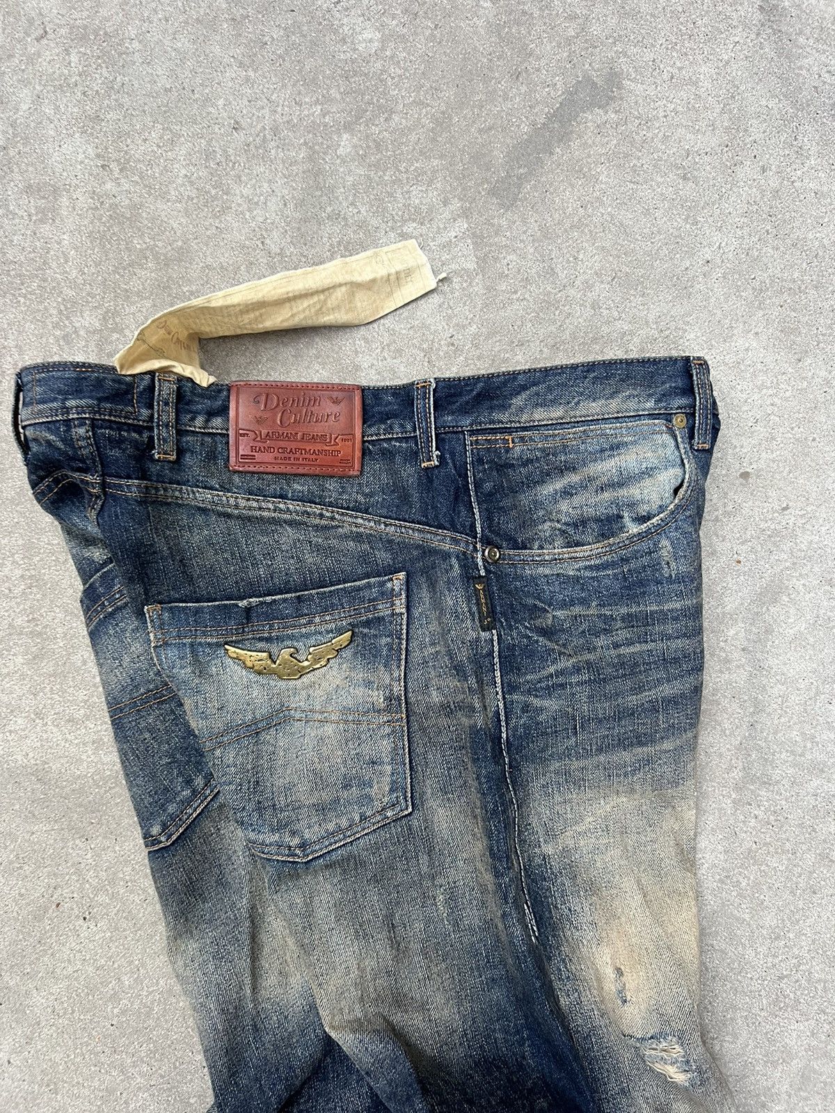 Giorgio Armani × Vintage Limited Archival Armani Jeans Selvedge Dirty Size US 34 / EU 50 - 8 Thumbnail