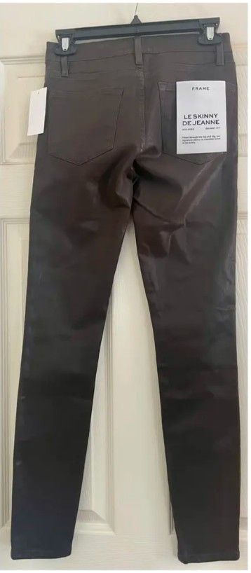 Frame BNWT FRAME Le Skinny De Jeanne Coated Skinny Denim Size 27" / US 4 / IT 40 - 2 Thumbnail