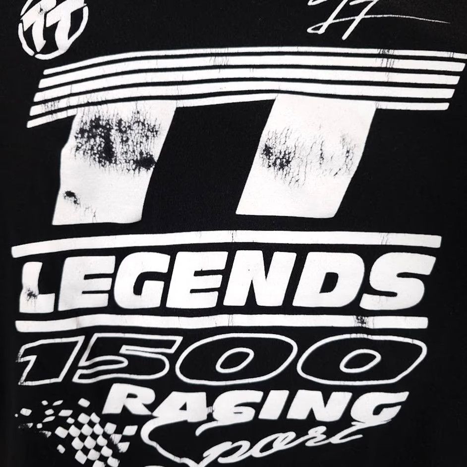 Vintage TT Legends 1500 Racing T Shirt Mens XL Black Tourist Trophy Motorcycle Race Size US XL / EU 56 / 4 - 3 Thumbnail