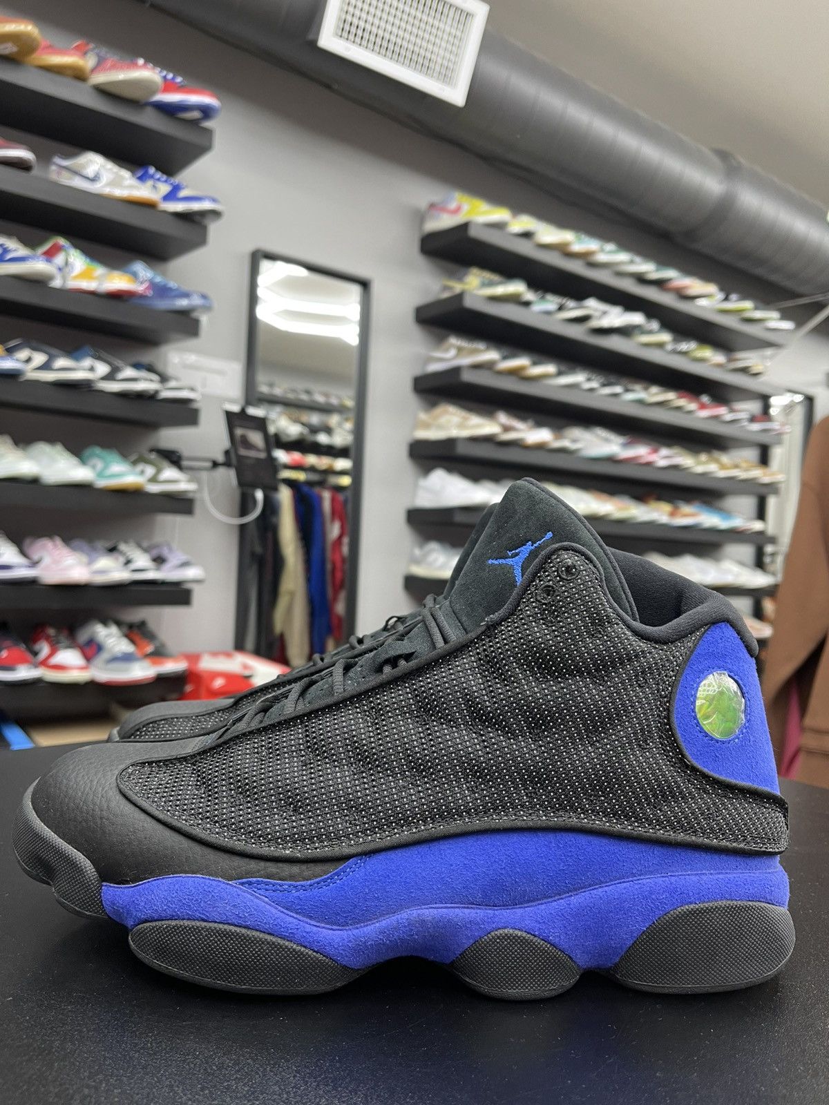 Jordan Brand Size 10.5 - Jordan 13 Black Hyper Royal Very Clean! Size US 10.5 / EU 43-44 - 1 Thumbnail