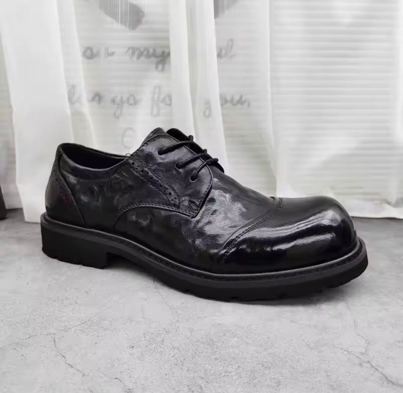 Genuine Leather Real Leather Casual British Black Basic Loafers Boots Size US 10 / EU 43 - 2 Thumbnail